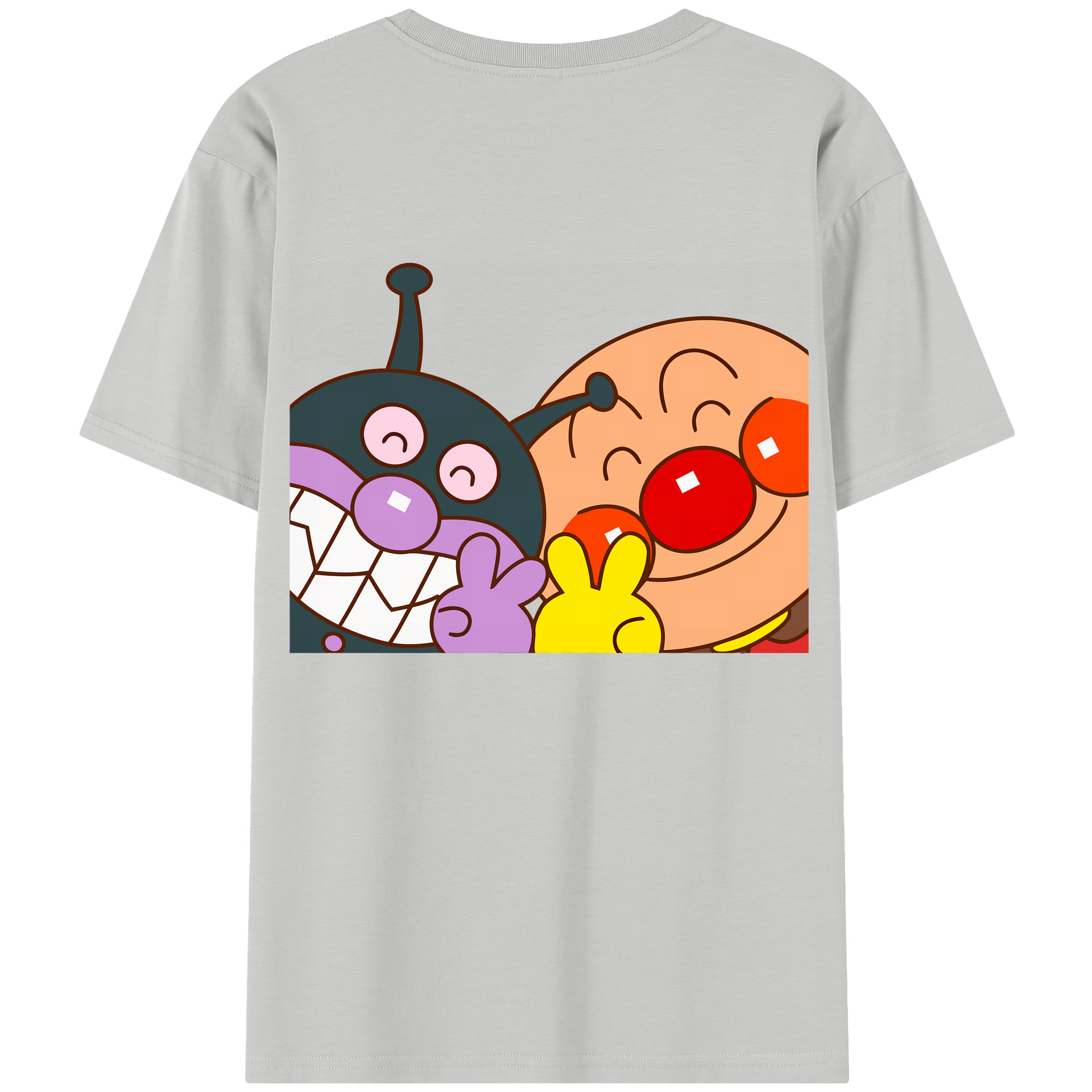 （画像用） アンパンマン Anpanman レディース半袖Tシャツ(バックプリント)