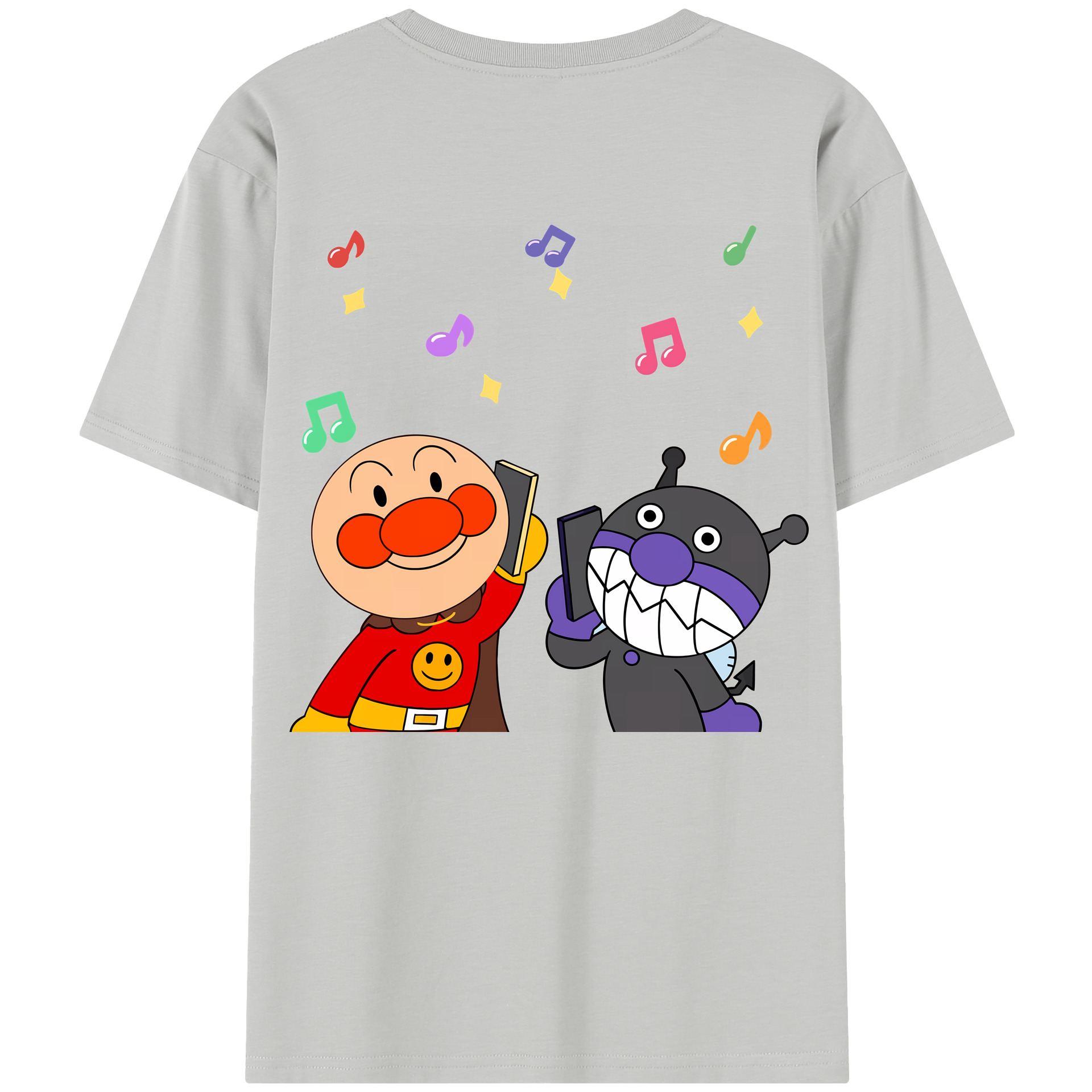 （画像用） アンパンマン Anpanman レディース半袖Tシャツ(バックプリント)
