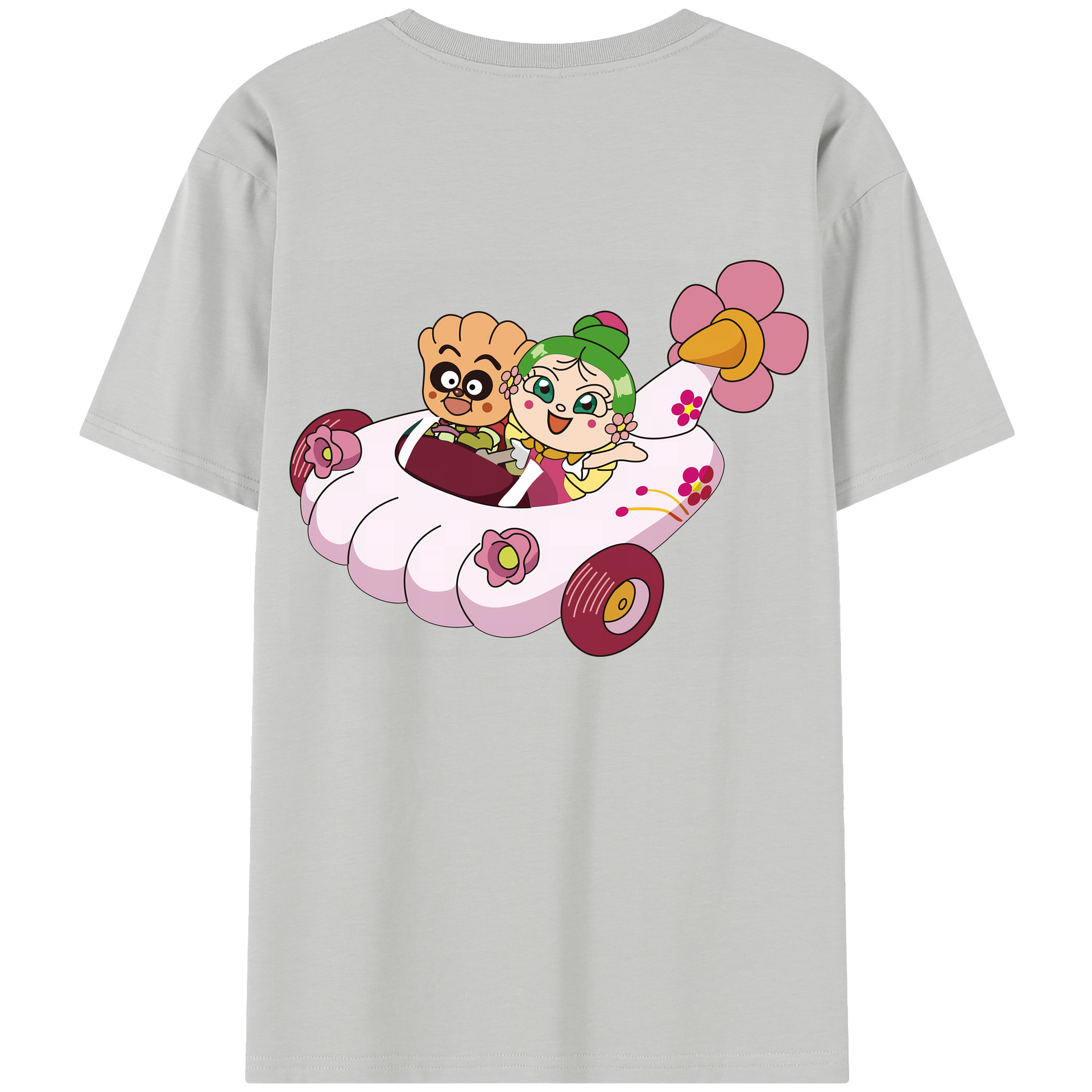 （画像用） アンパンマン Anpanman レディース半袖Tシャツ(バックプリント)