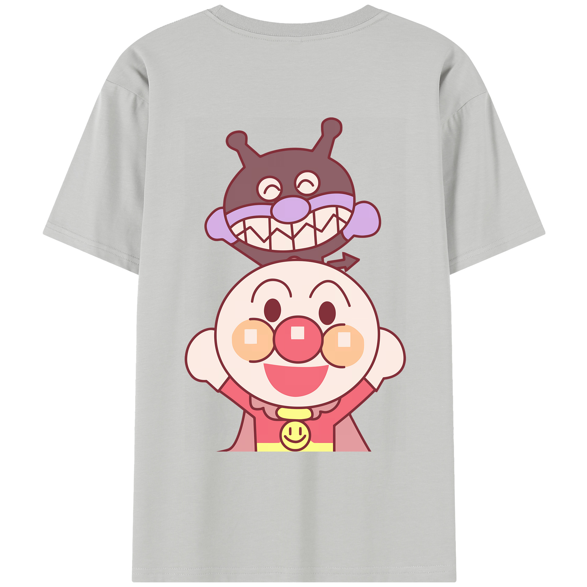 （画像用） アンパンマン Anpanman レディース半袖Tシャツ(バックプリント)