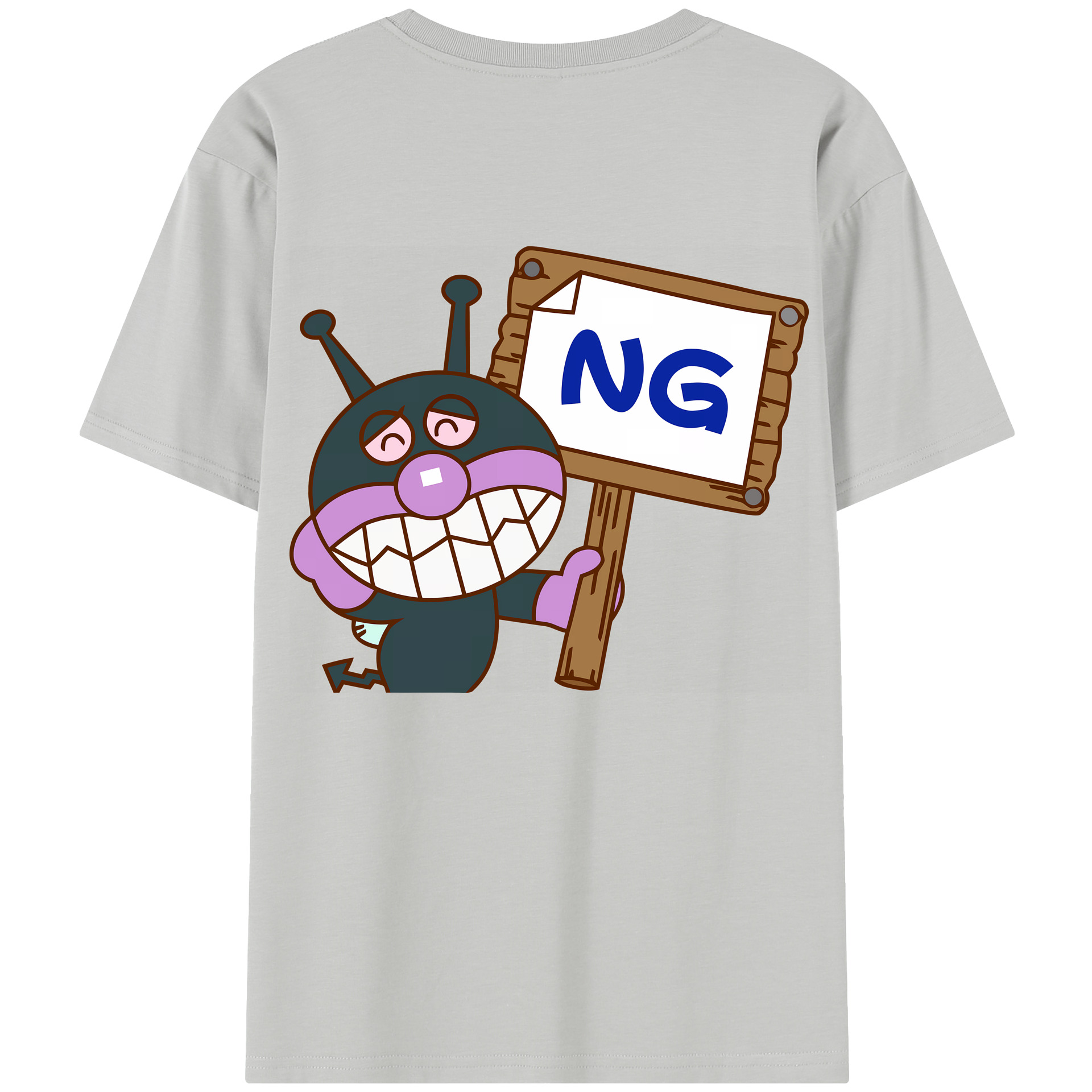 （画像用） アンパンマン Anpanman レディース半袖Tシャツ(バックプリント)