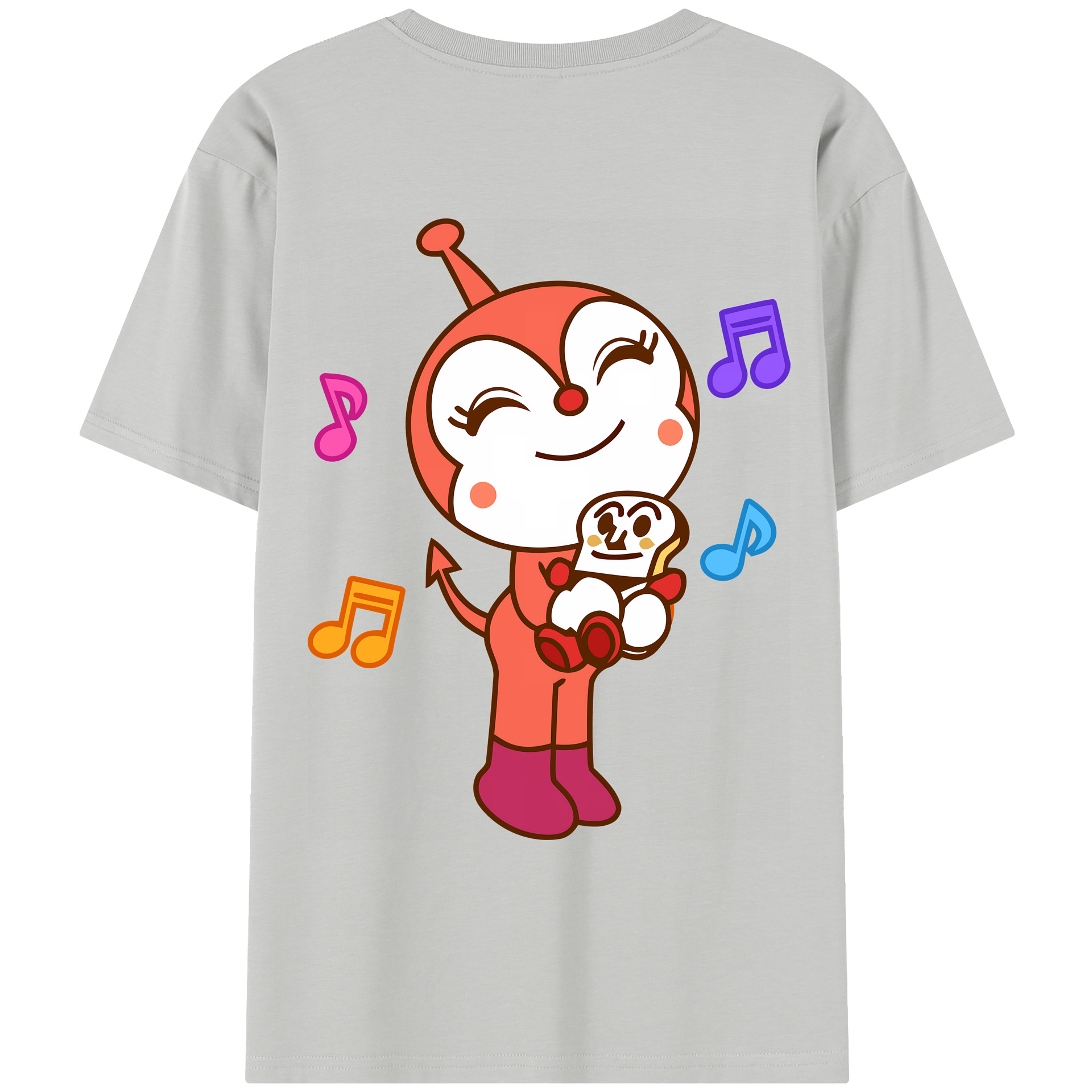 （画像用） アンパンマン Anpanman レディース半袖Tシャツ(バックプリント)