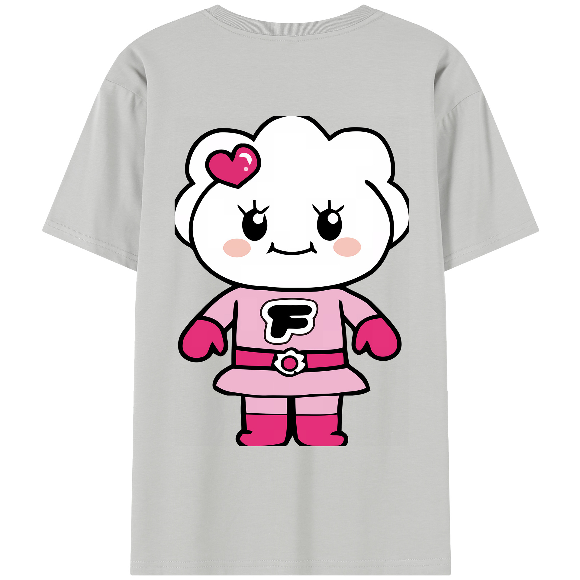（画像用） アンパンマン Anpanman レディース半袖Tシャツ(バックプリント)