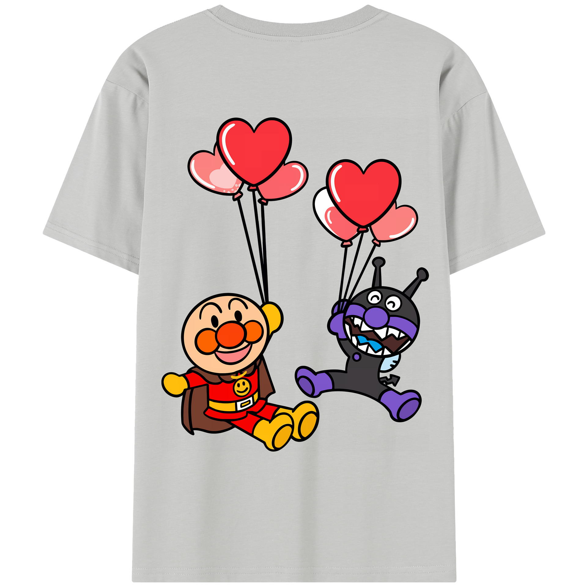 （画像用） アンパンマン Anpanman レディース半袖Tシャツ(バックプリント)