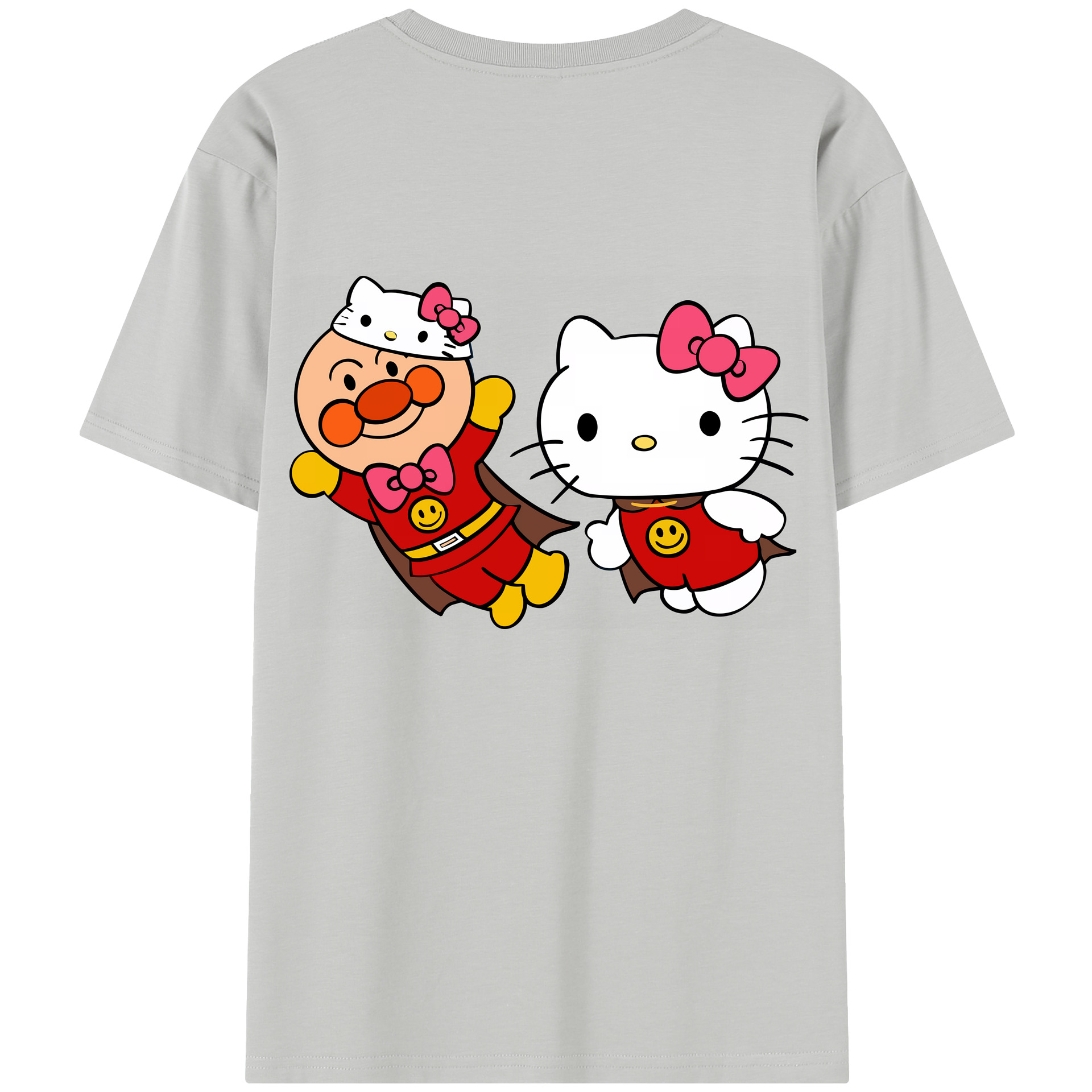 （画像用） アンパンマン Anpanman レディース半袖Tシャツ(バックプリント)