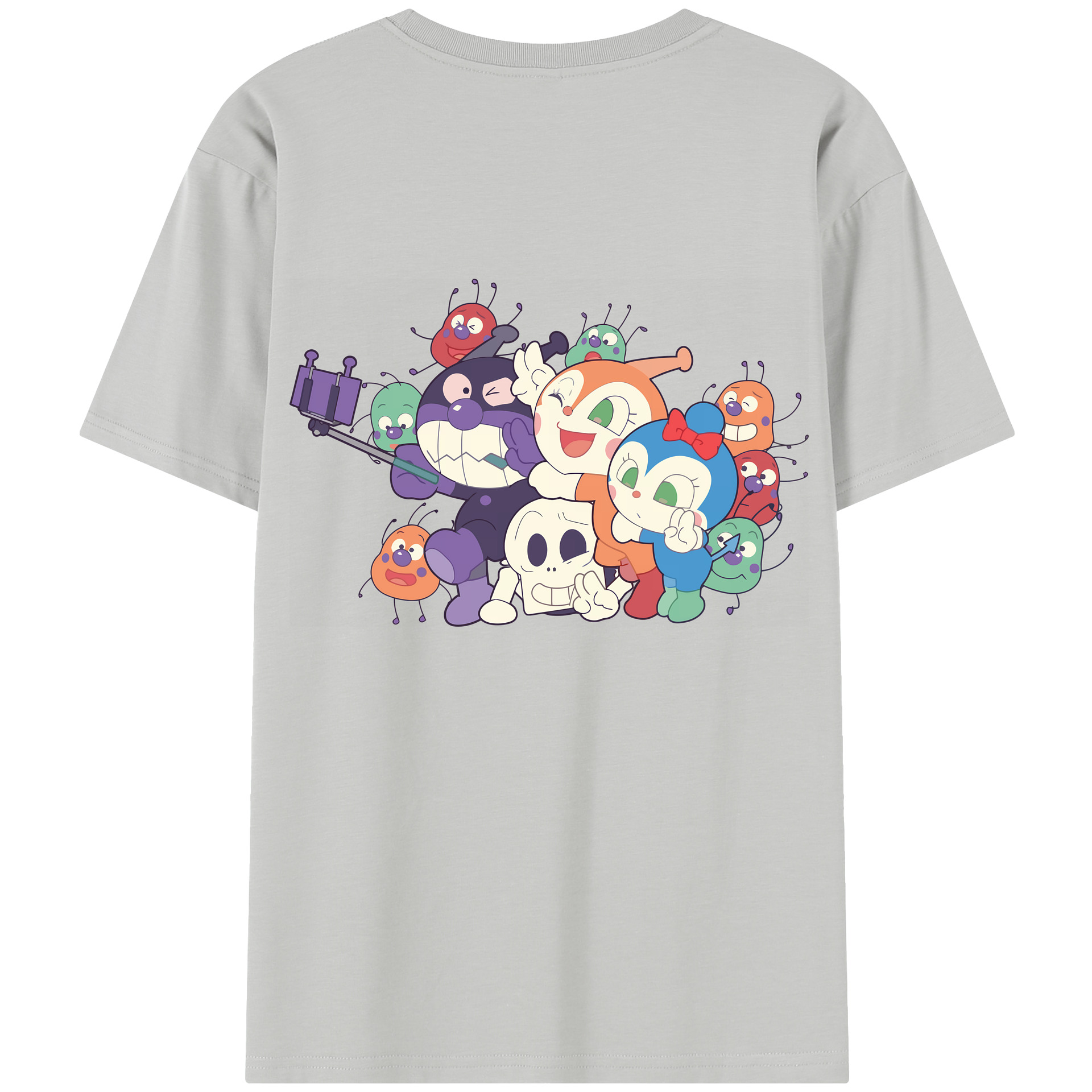 （画像用） アンパンマン Anpanman レディース半袖Tシャツ(バックプリント)