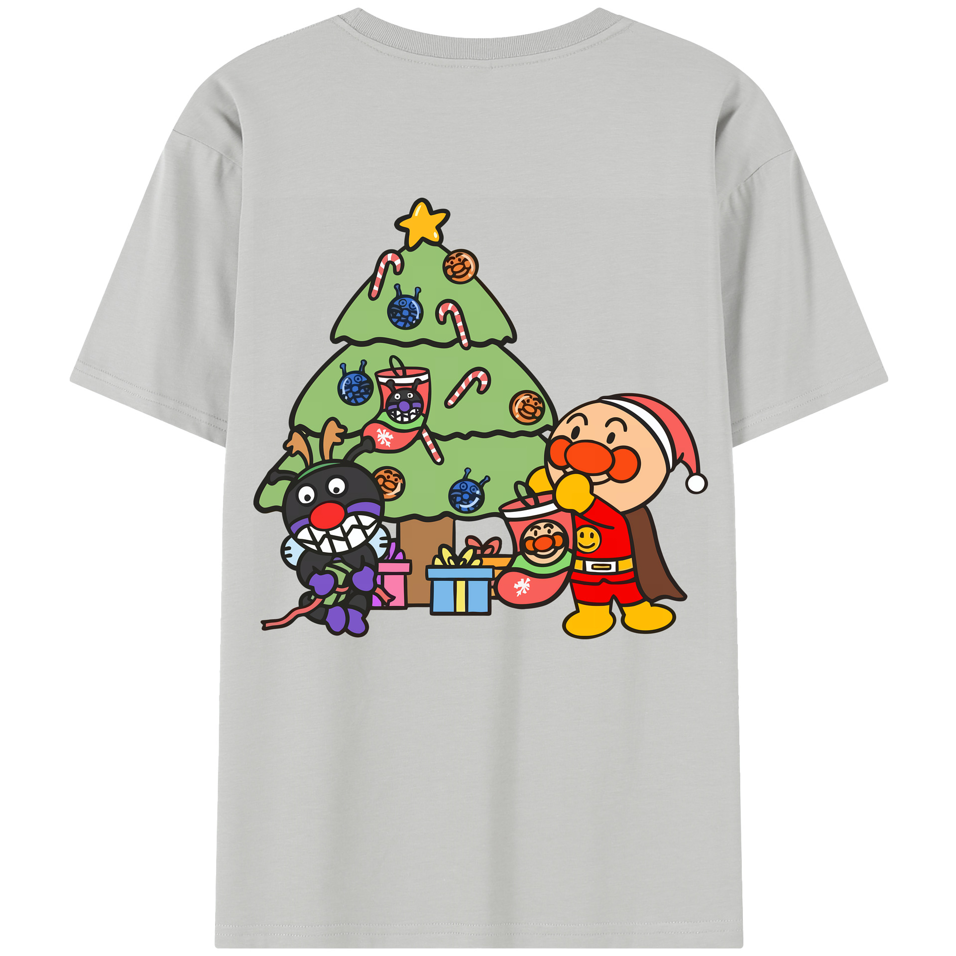 （画像用） アンパンマン Anpanman レディース半袖Tシャツ(バックプリント)