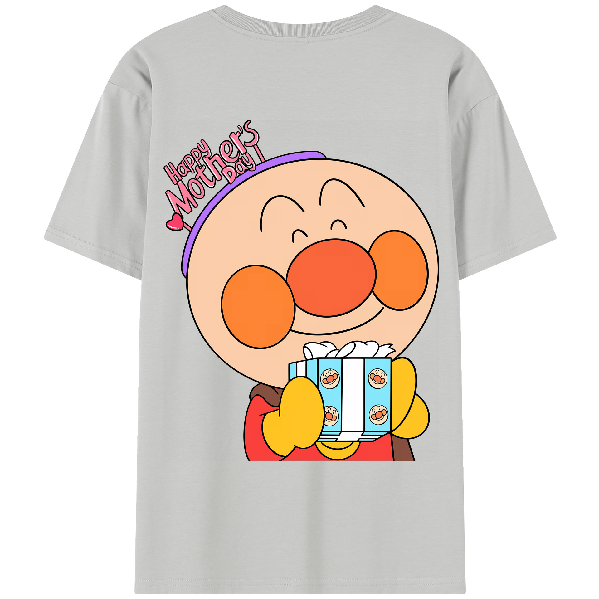 （画像用） アンパンマン Anpanman レディース半袖Tシャツ(バックプリント)