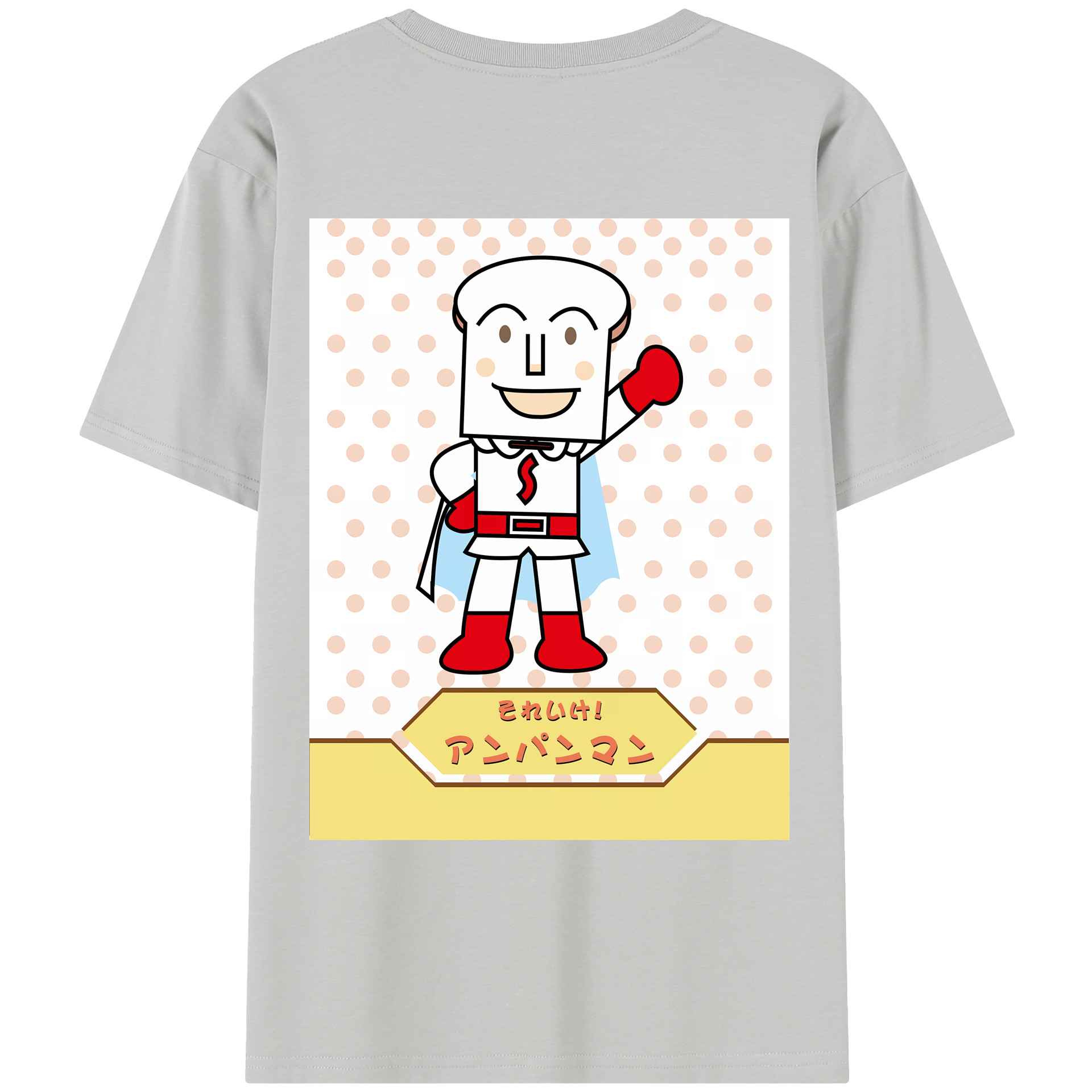 （画像用） アンパンマン Anpanman レディース半袖Tシャツ(バックプリント)