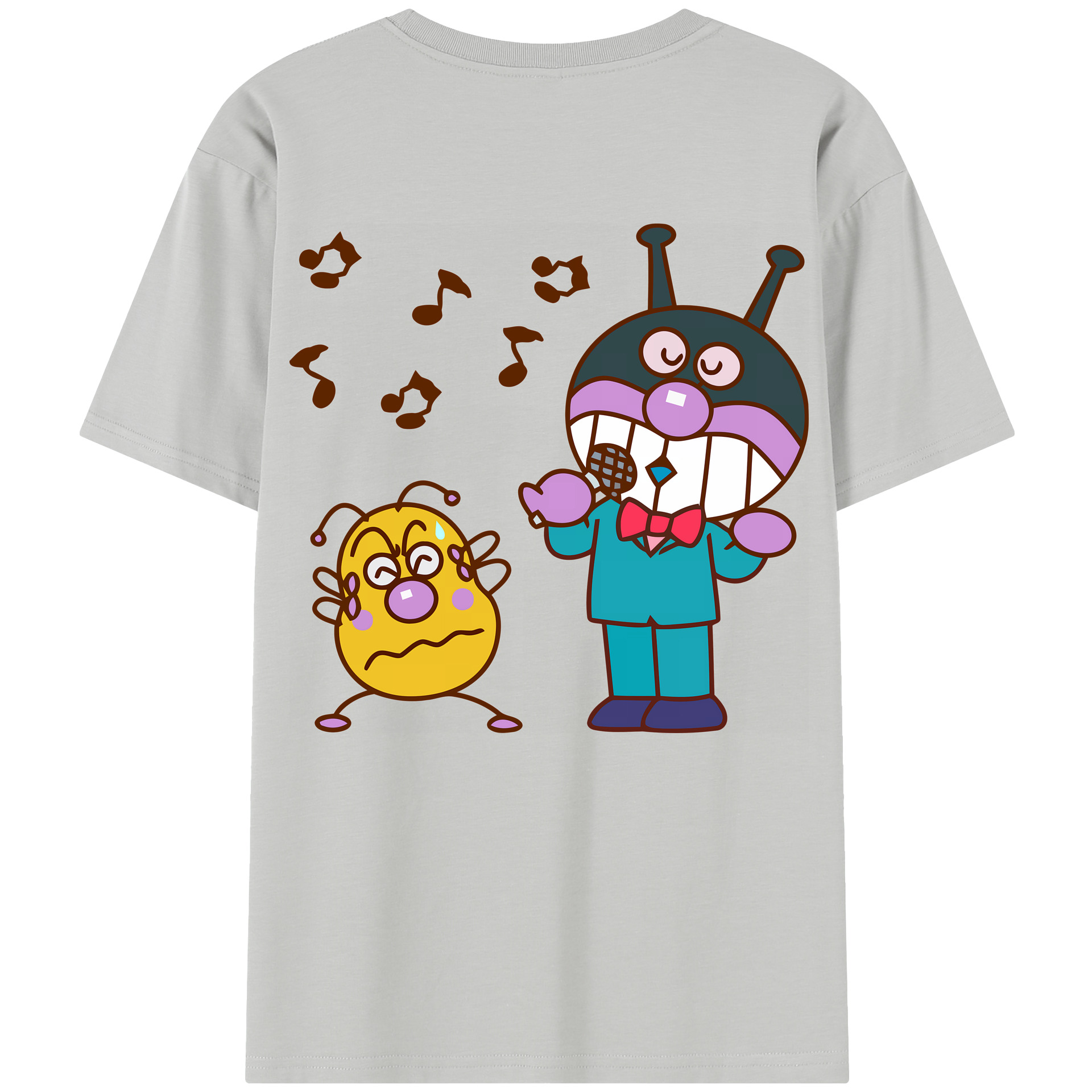 （画像用） アンパンマン Anpanman レディース半袖Tシャツ(バックプリント)