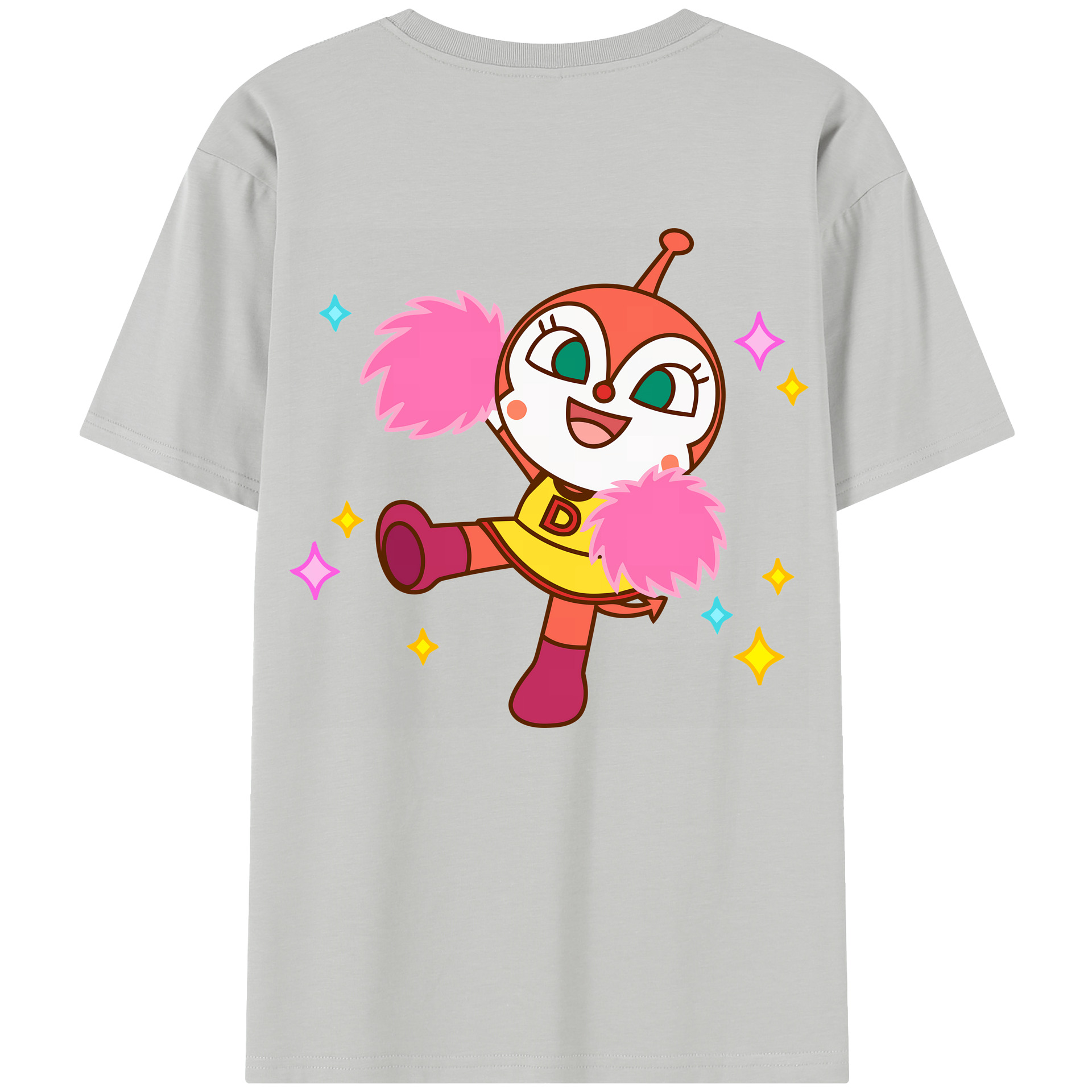 （画像用） アンパンマン Anpanman レディース半袖Tシャツ(バックプリント)