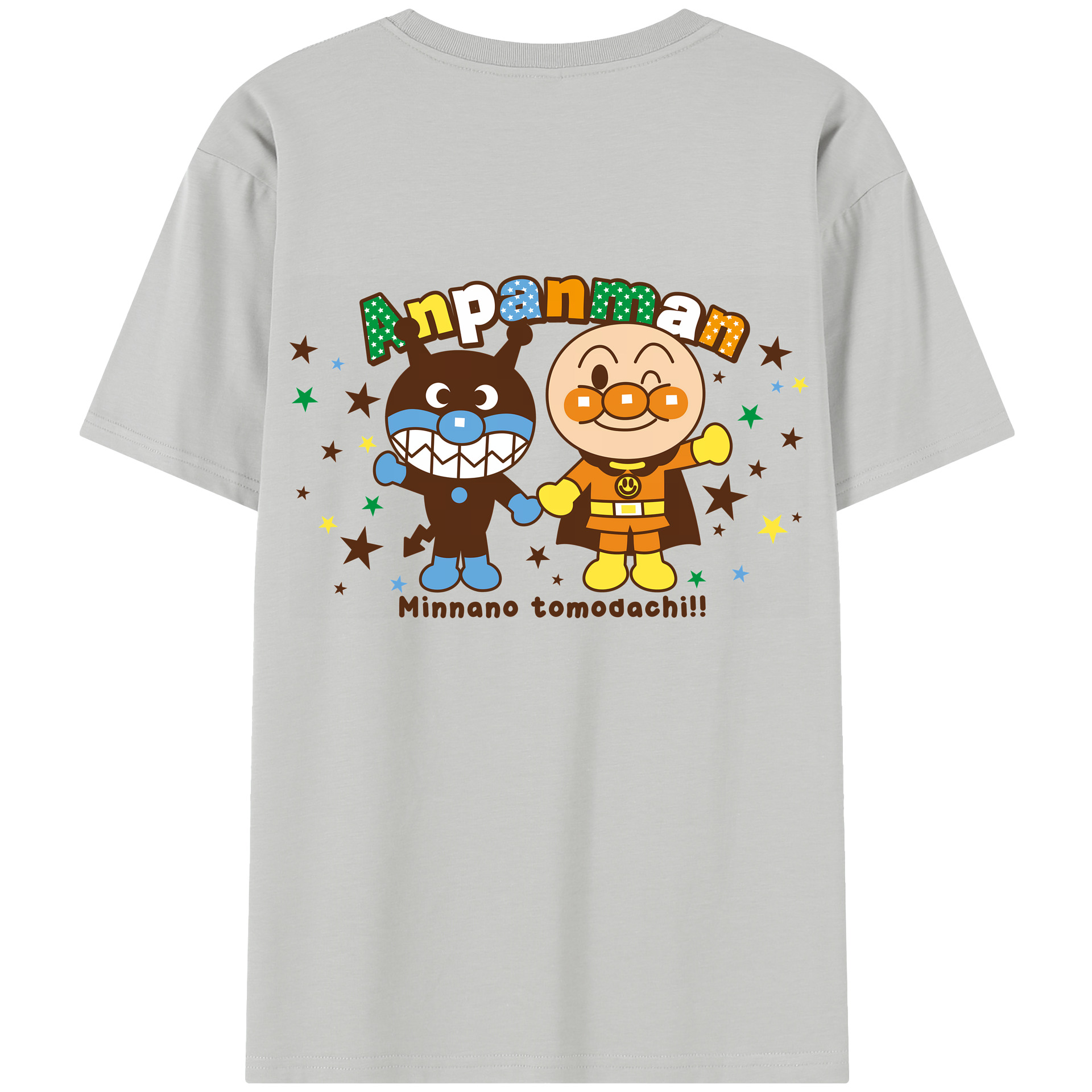 （画像用） アンパンマン Anpanman レディース半袖Tシャツ(バックプリント)
