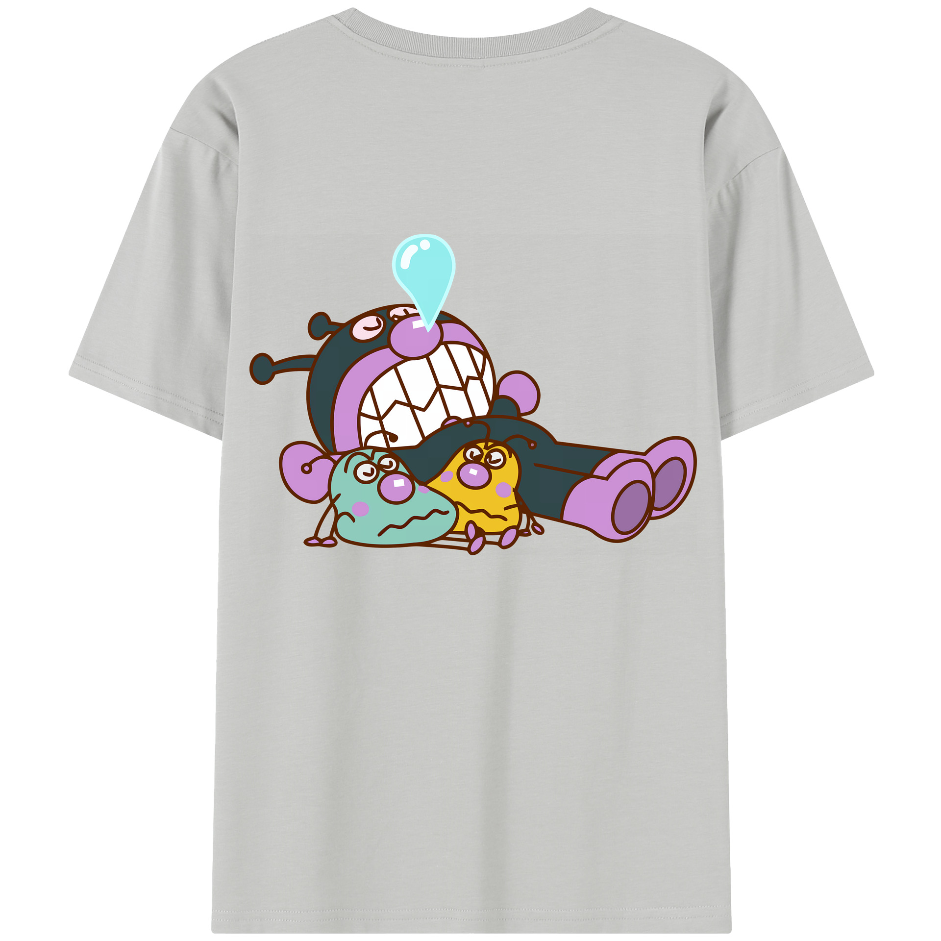 （画像用） アンパンマン Anpanman レディース半袖Tシャツ(バックプリント)