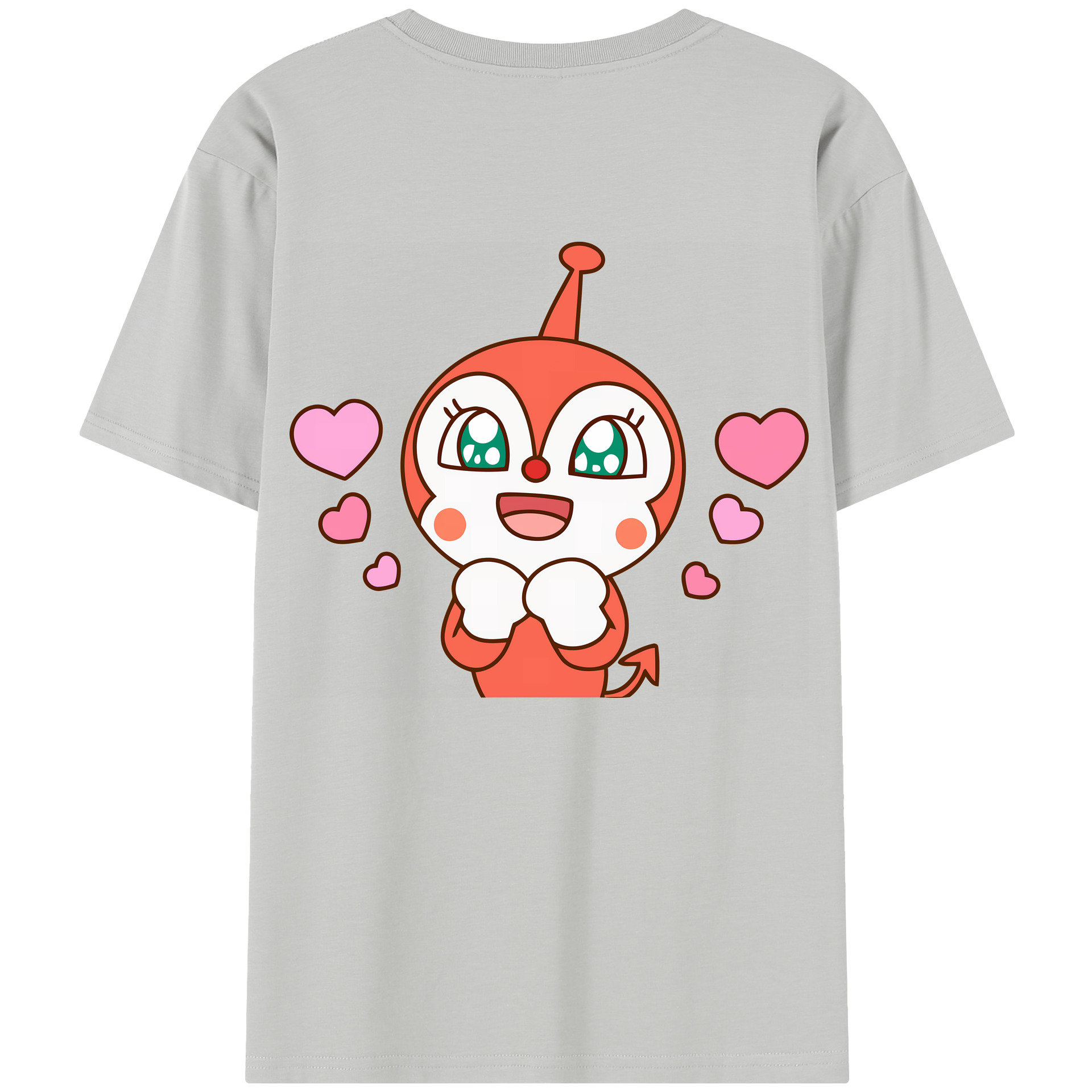 （画像用） アンパンマン Anpanman レディース半袖Tシャツ(バックプリント)