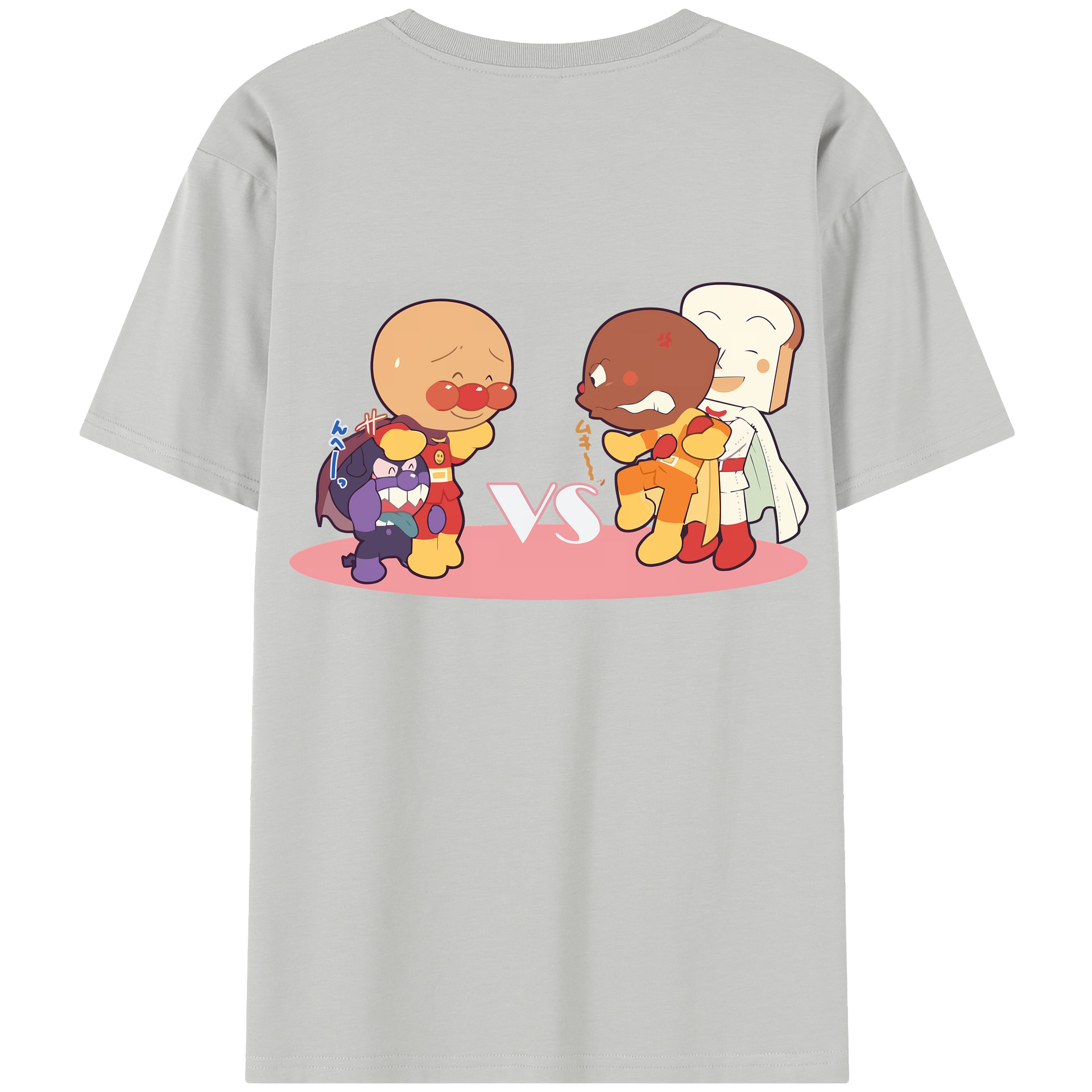 （画像用） アンパンマン Anpanman レディース半袖Tシャツ(バックプリント)