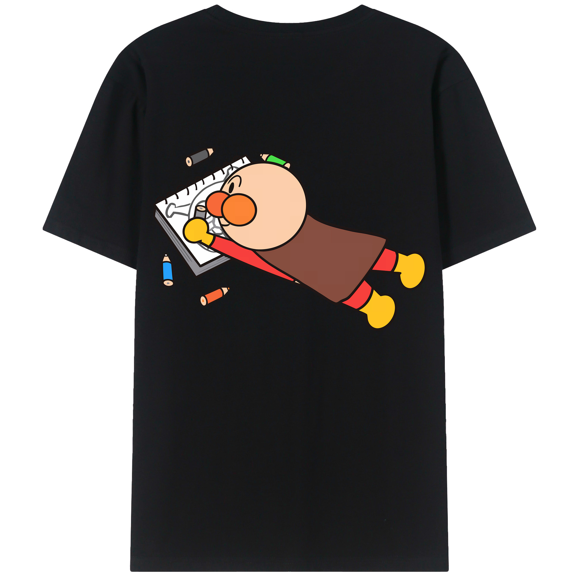 （画像用） アンパンマン Anpanman レディース半袖Tシャツ(バックプリント)