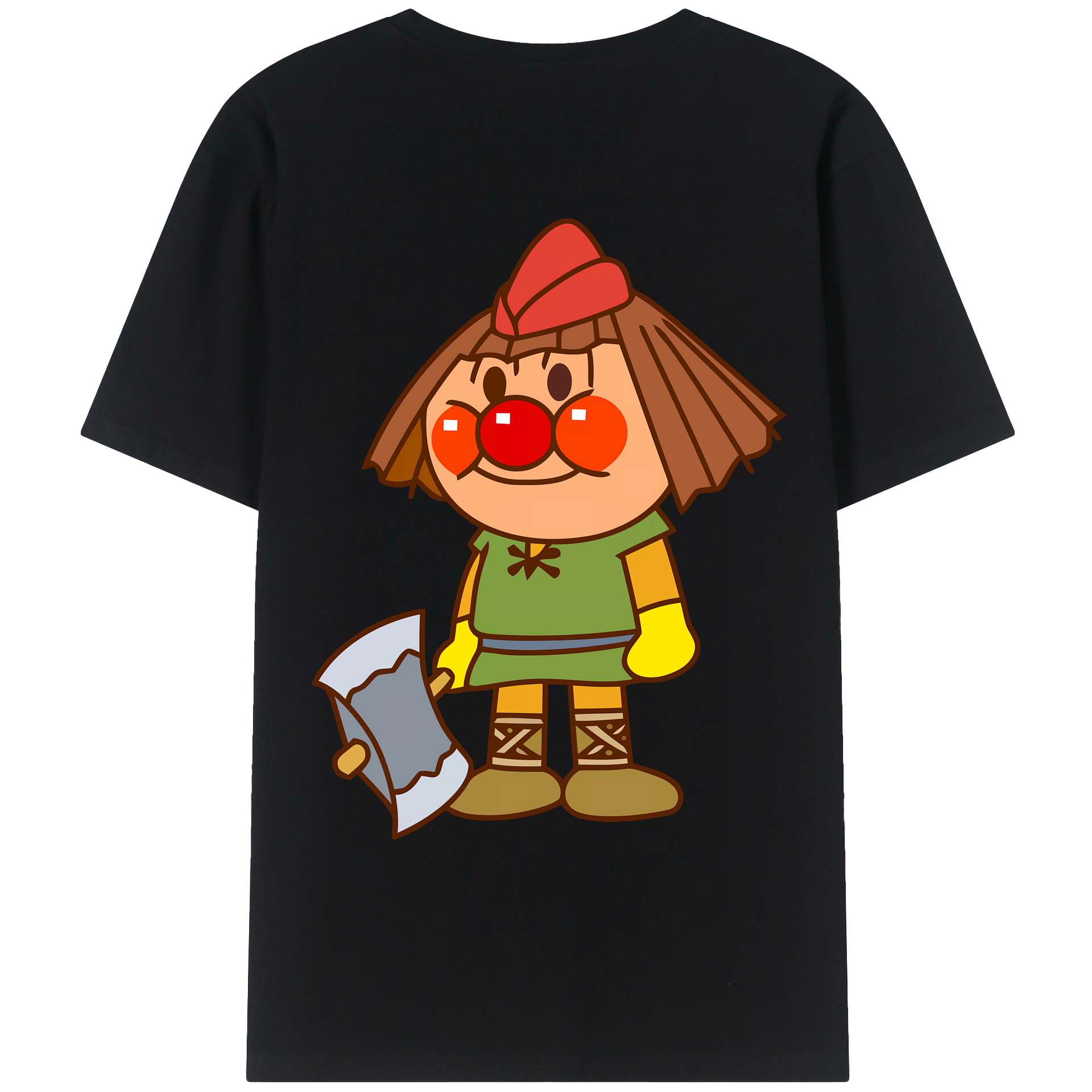 （画像用） アンパンマン Anpanman レディース半袖Tシャツ(バックプリント)