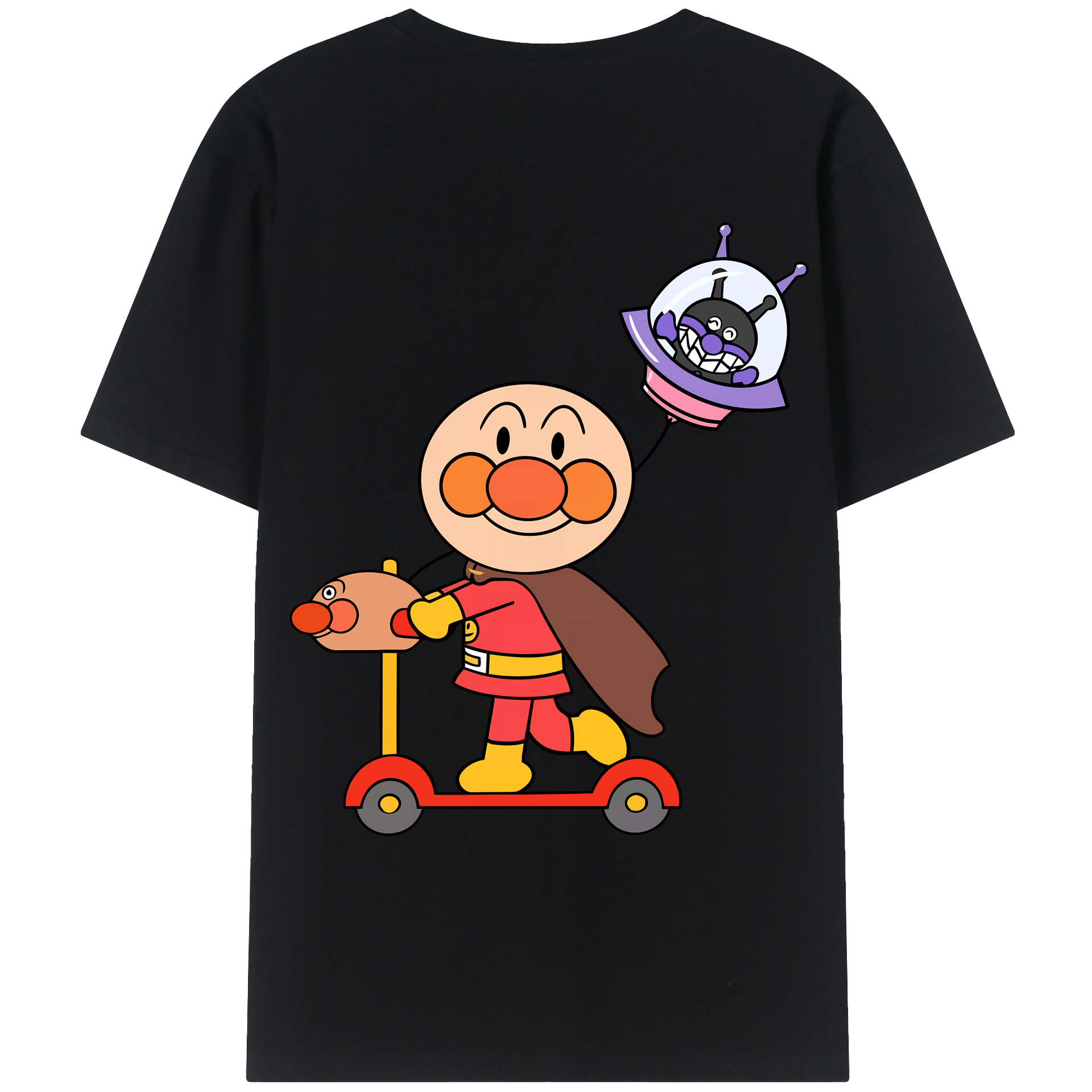 （画像用） アンパンマン Anpanman レディース半袖Tシャツ(バックプリント)
