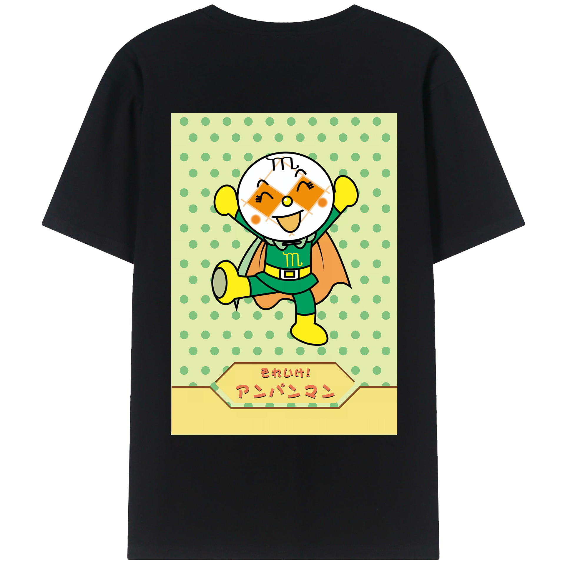 （画像用） アンパンマン Anpanman レディース半袖Tシャツ(バックプリント)