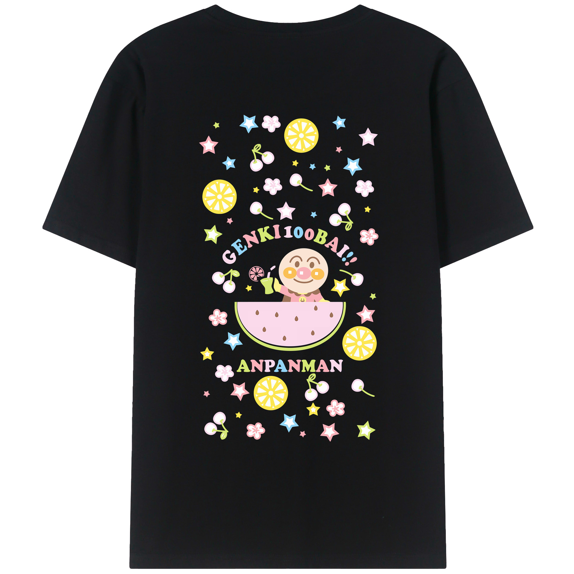 （画像用） アンパンマン Anpanman レディース半袖Tシャツ(バックプリント)