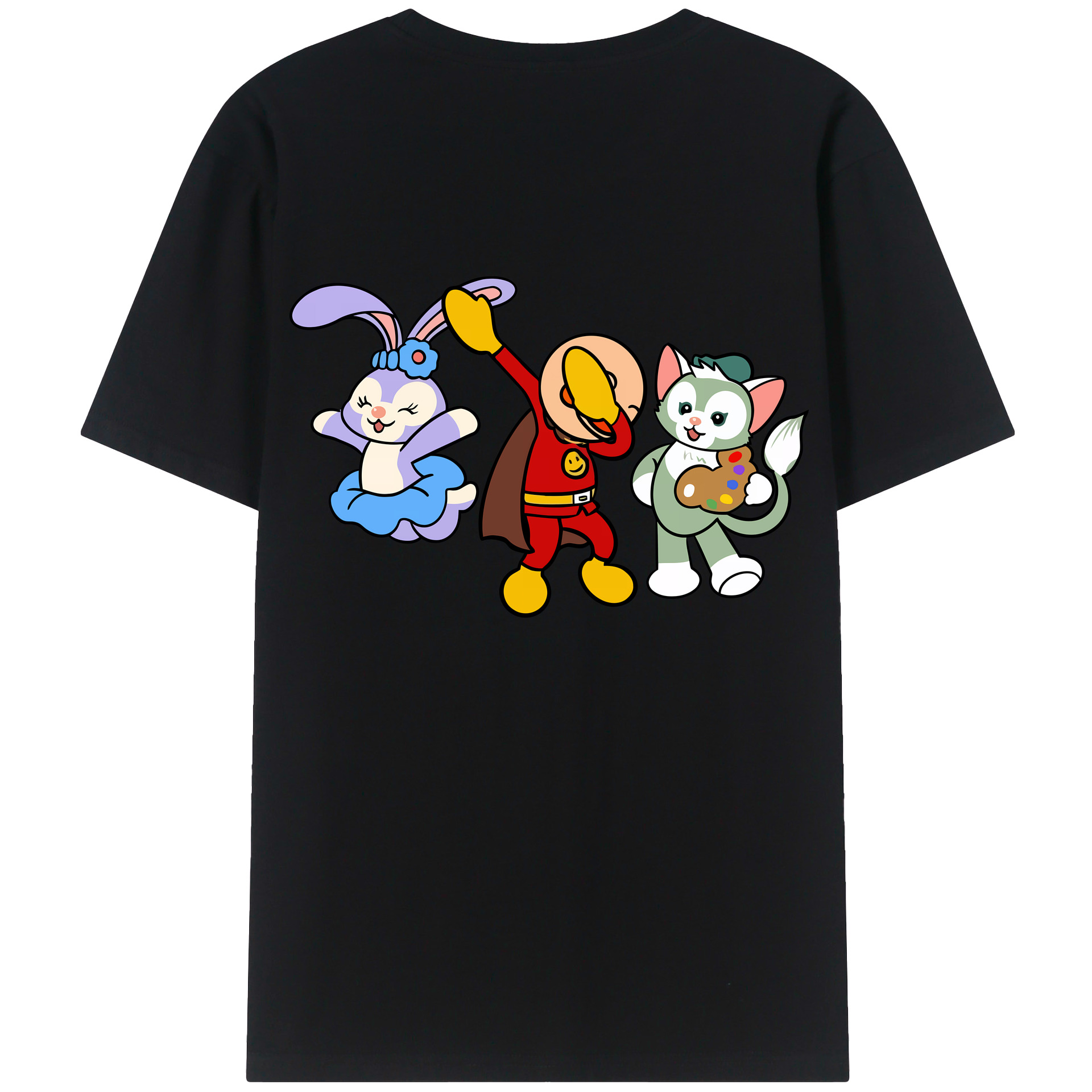 （画像用） アンパンマン Anpanman レディース半袖Tシャツ(バックプリント)