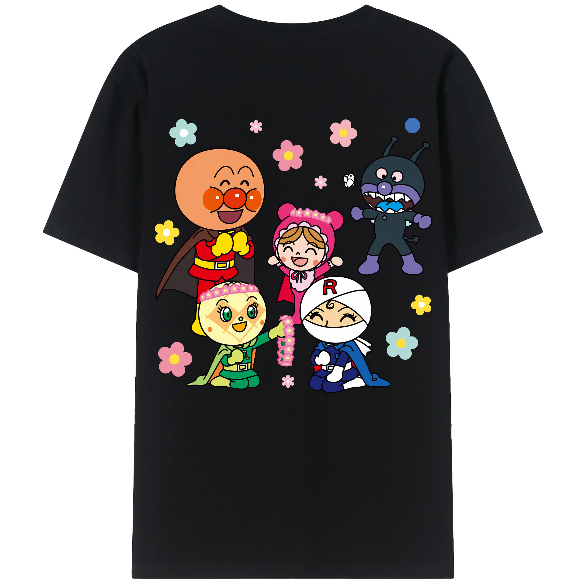 （画像用） アンパンマン Anpanman レディース半袖Tシャツ(バックプリント)