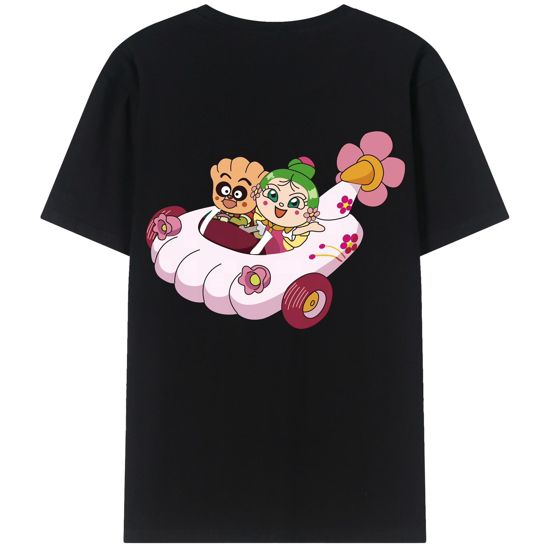 （画像用） アンパンマン Anpanman レディース半袖Tシャツ(バックプリント)