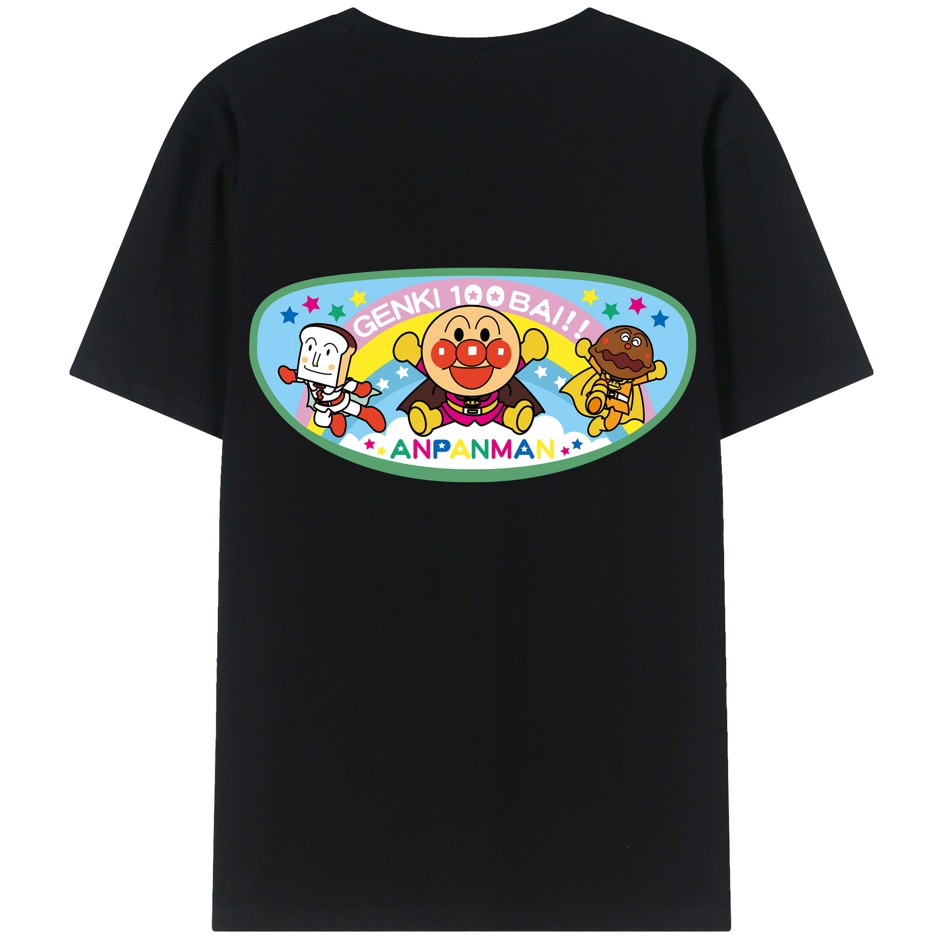（画像用） アンパンマン Anpanman レディース半袖Tシャツ(バックプリント)