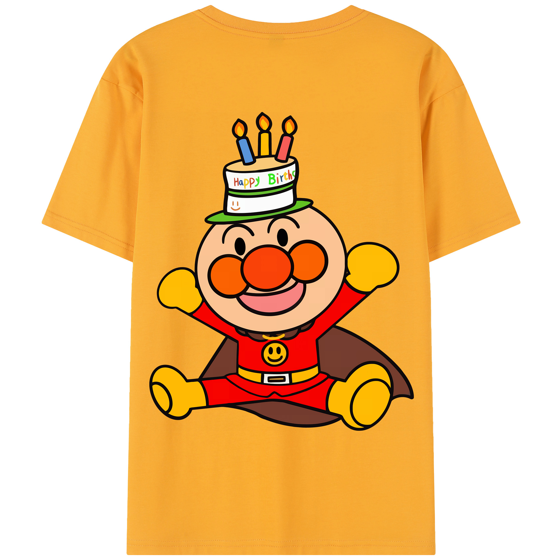 （画像用） アンパンマン Anpanman レディース半袖Tシャツ(バックプリント)