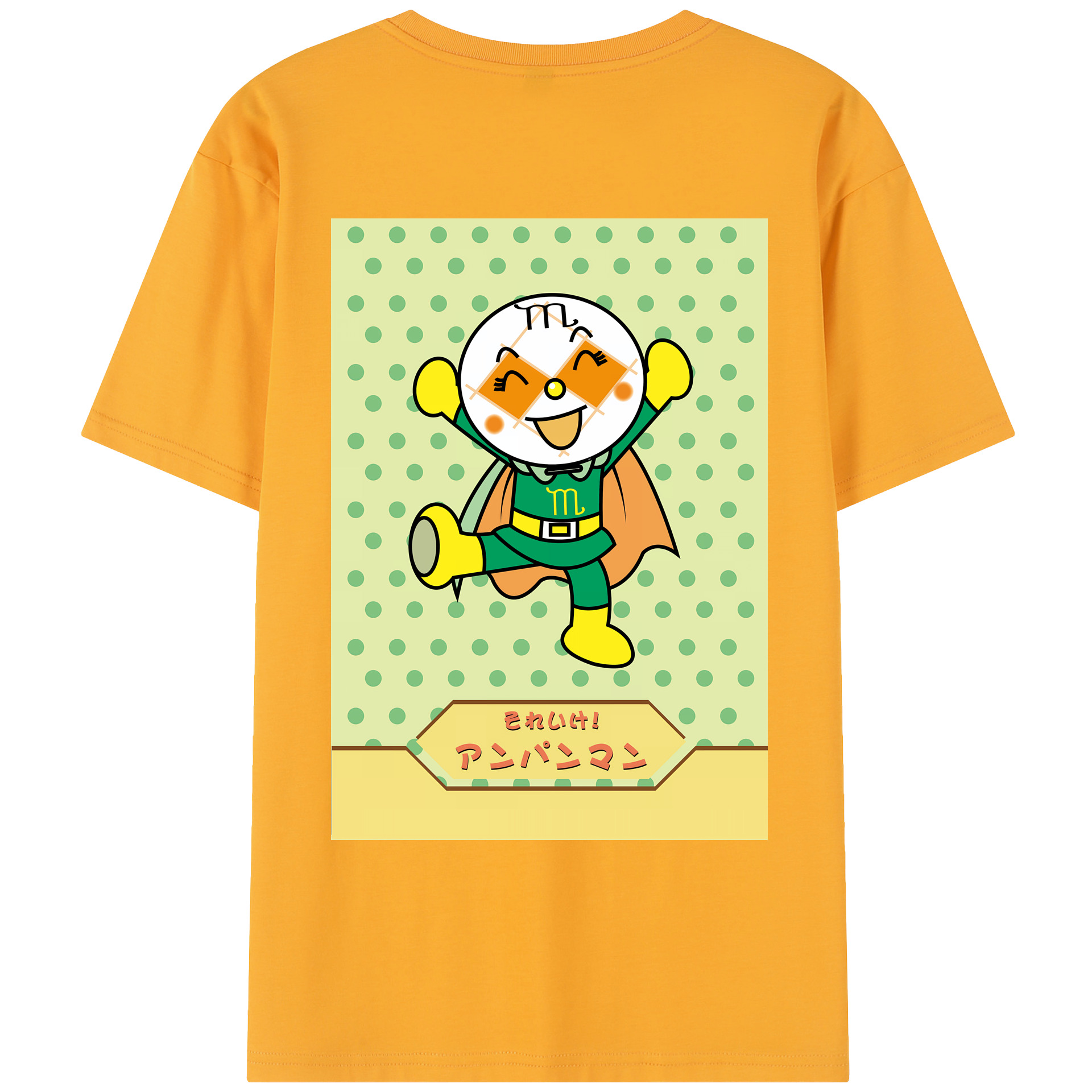 （画像用） アンパンマン Anpanman レディース半袖Tシャツ(バックプリント)