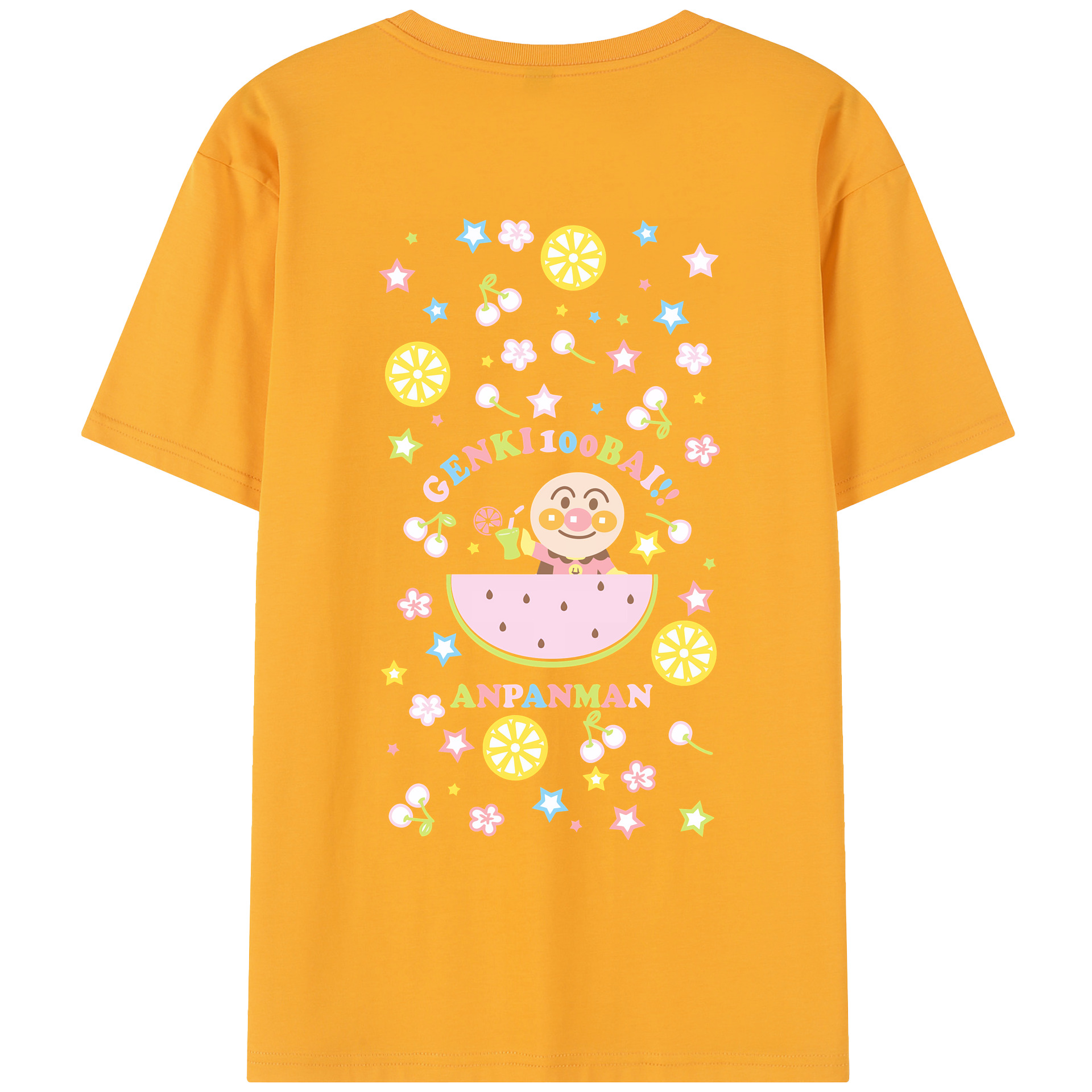 （画像用） アンパンマン Anpanman レディース半袖Tシャツ(バックプリント)
