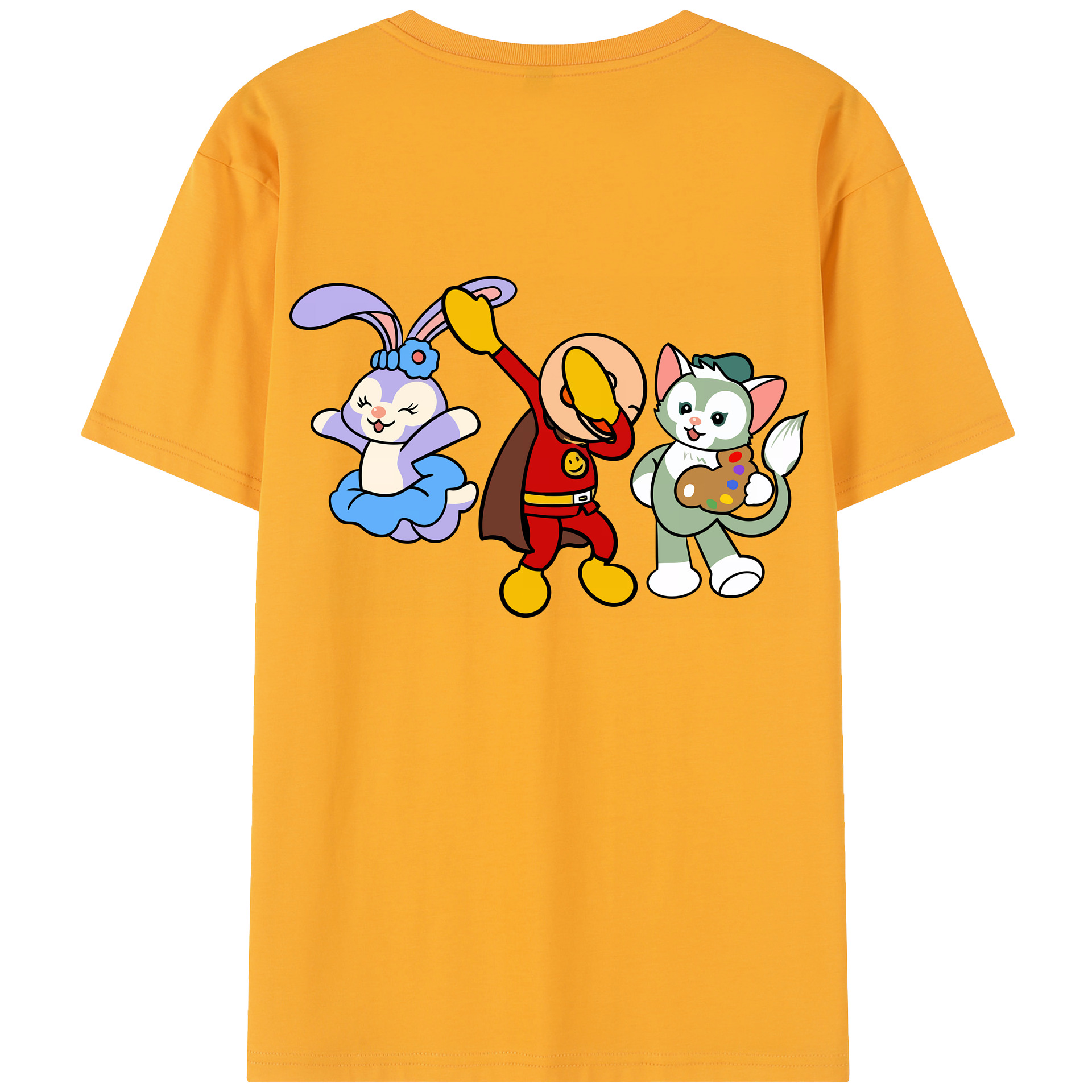 （画像用） アンパンマン Anpanman レディース半袖Tシャツ(バックプリント)