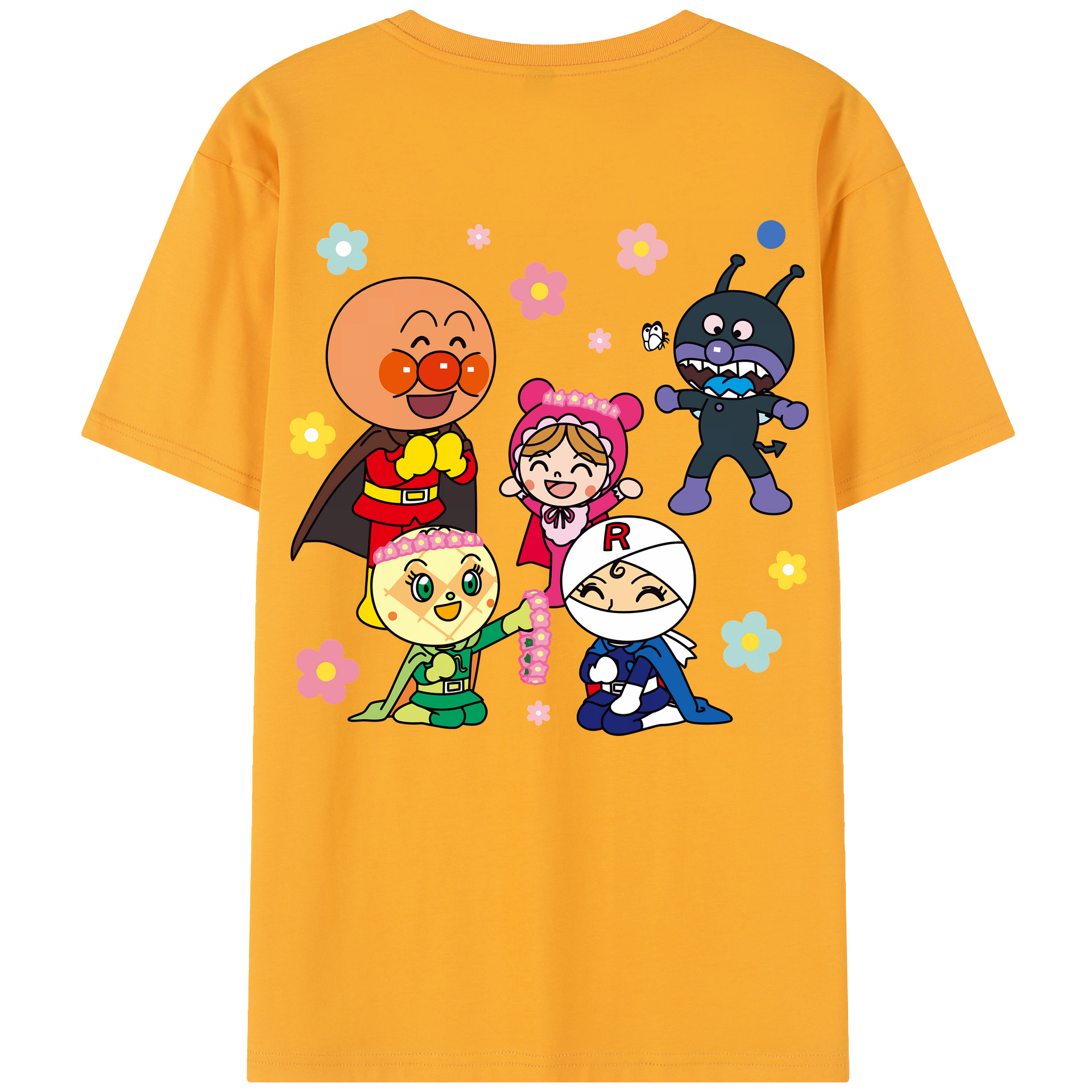 （画像用） アンパンマン Anpanman レディース半袖Tシャツ(バックプリント)