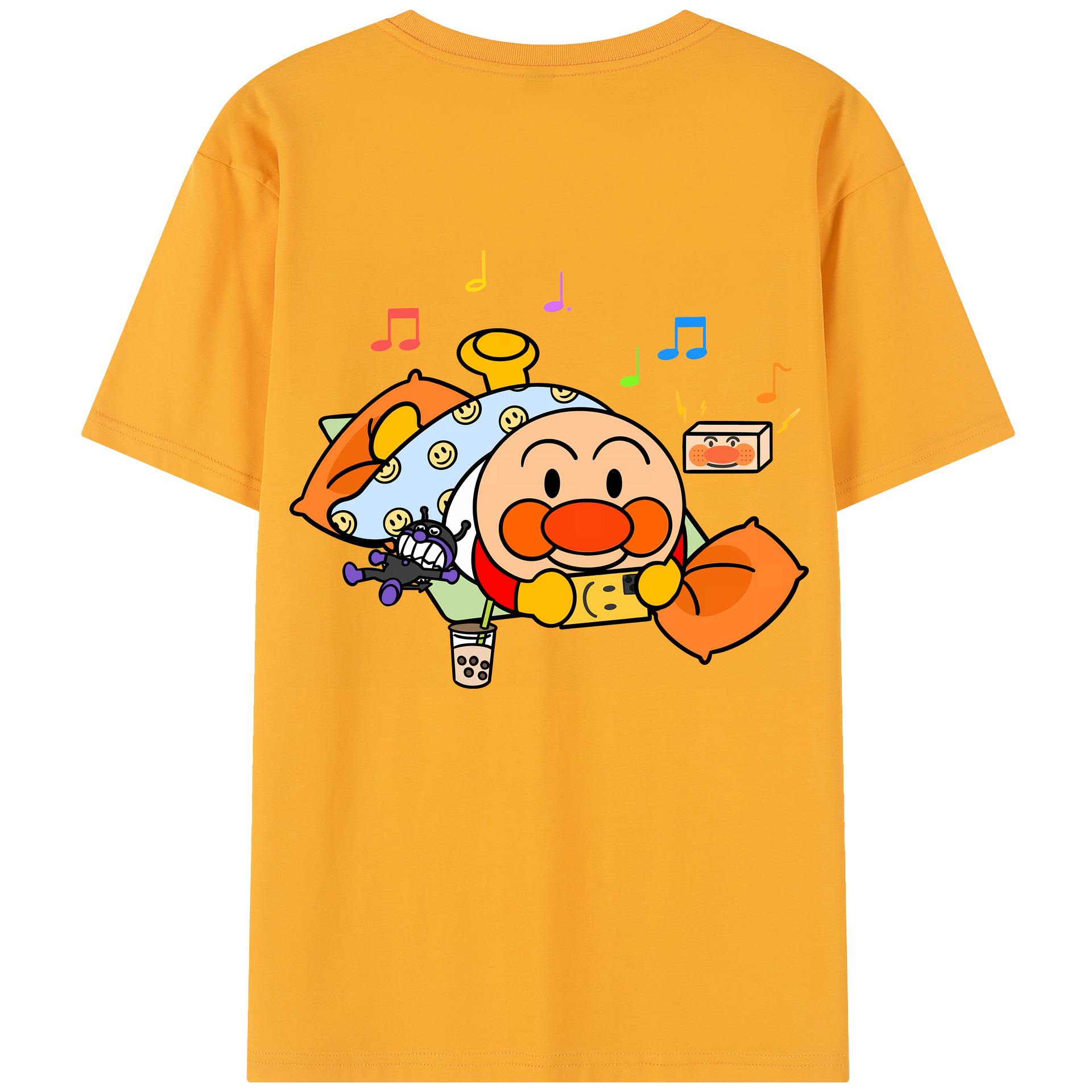 （画像用） アンパンマン Anpanman レディース半袖Tシャツ(バックプリント)