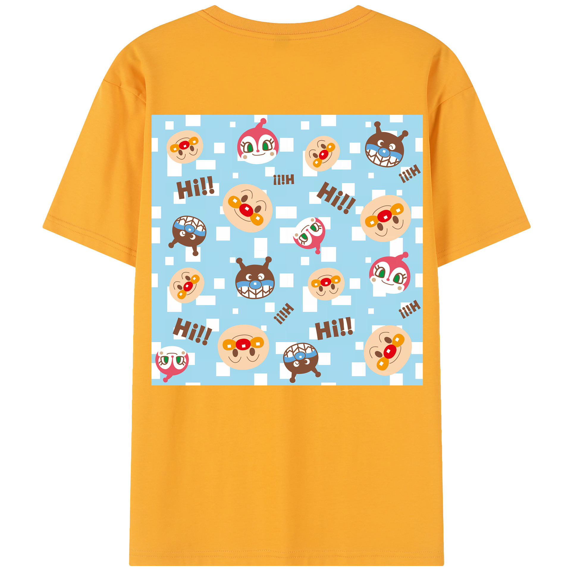 （画像用） アンパンマン Anpanman レディース半袖Tシャツ(バックプリント)