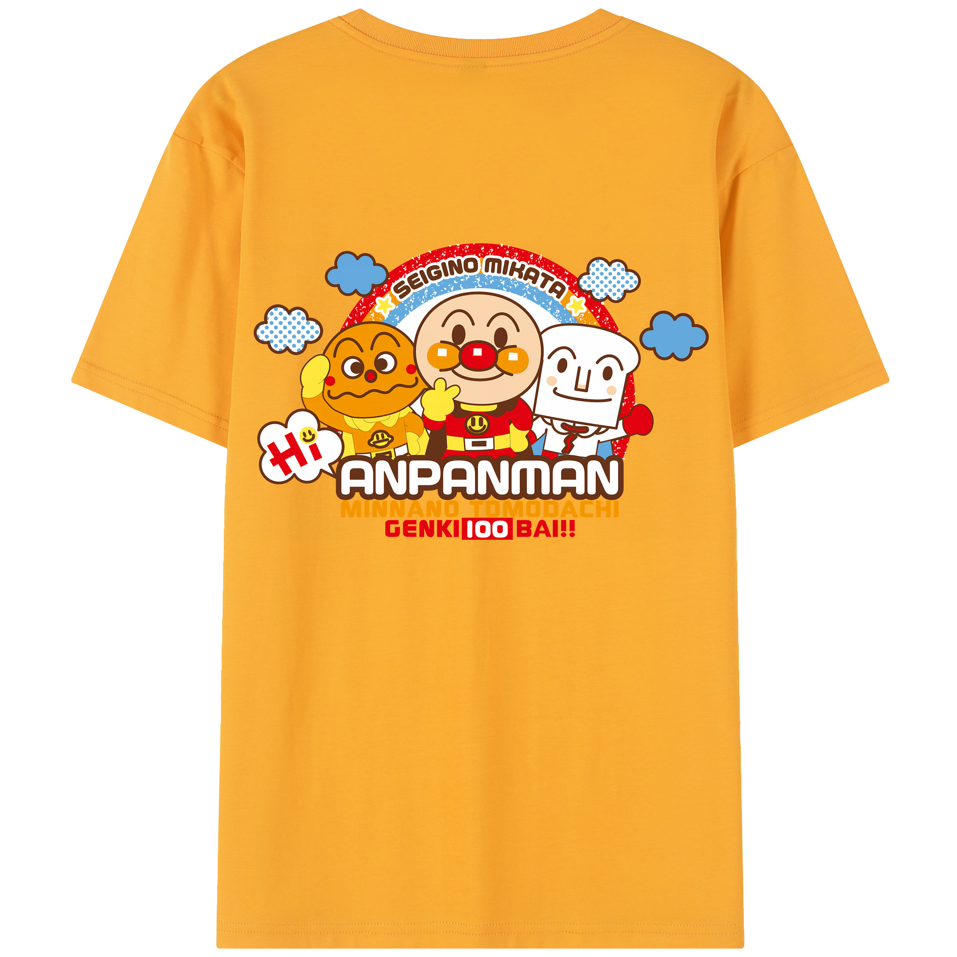 （画像用） アンパンマン Anpanman レディース半袖Tシャツ(バックプリント)