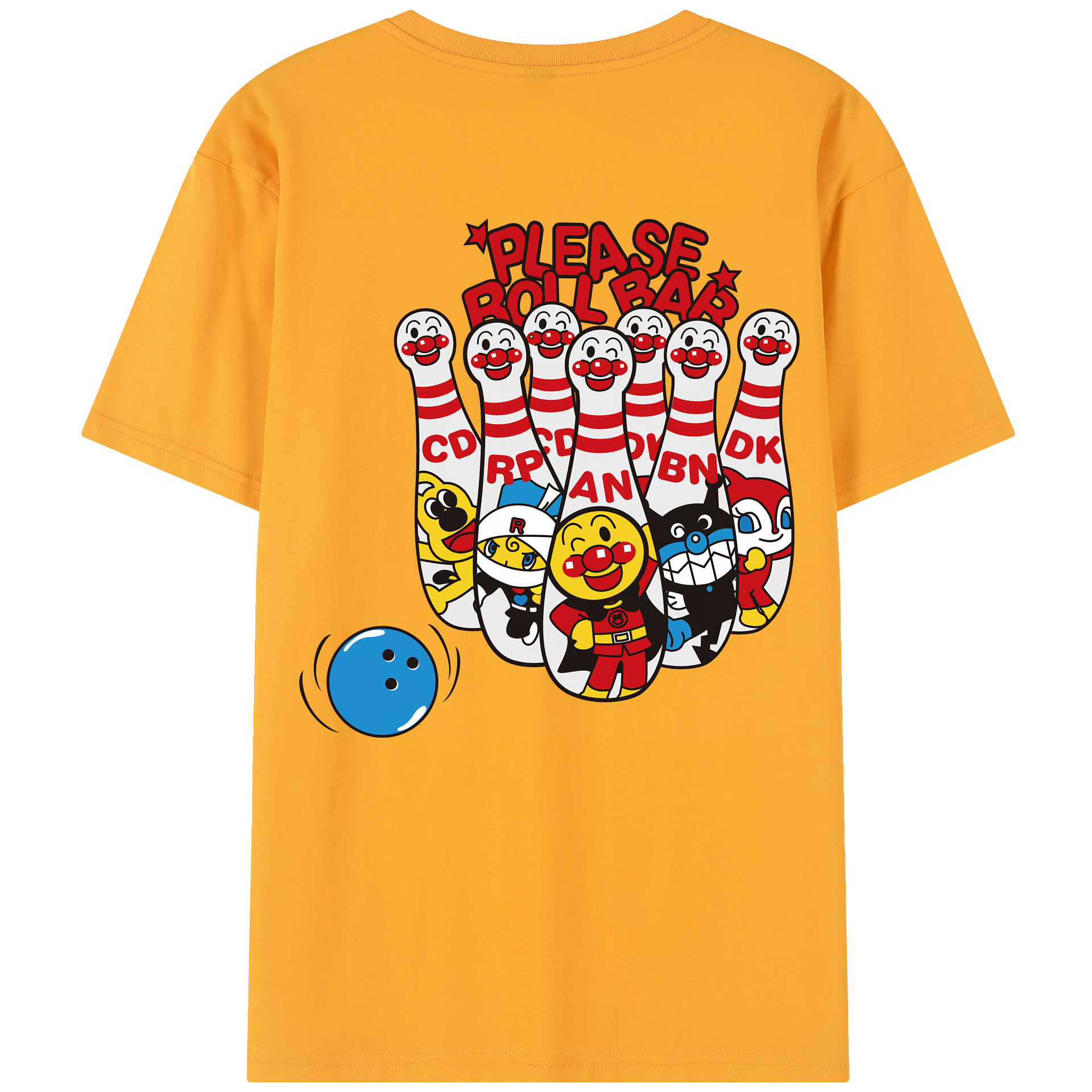 （画像用） アンパンマン Anpanman レディース半袖Tシャツ(バックプリント)