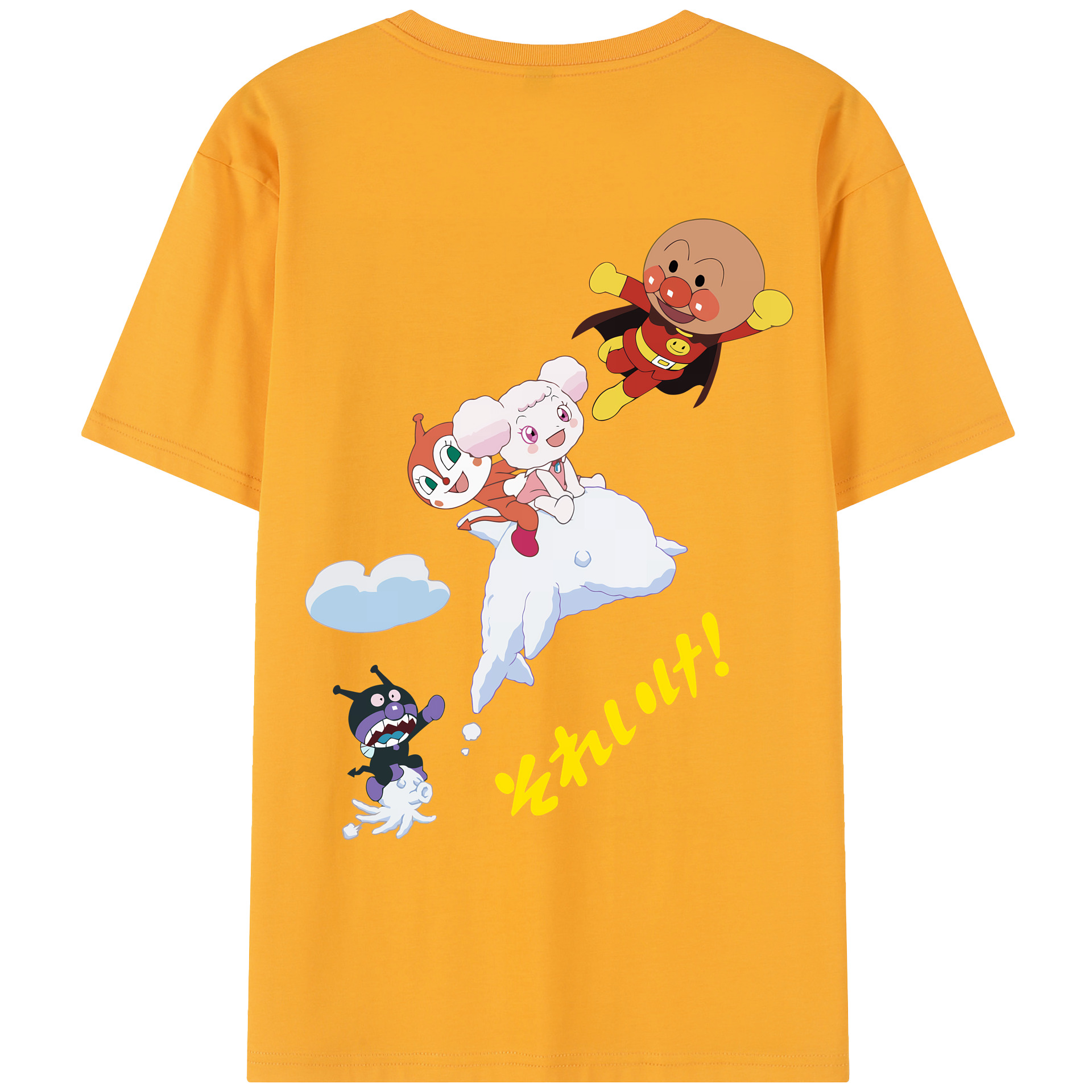 （画像用） アンパンマン Anpanman レディース半袖Tシャツ(バックプリント)