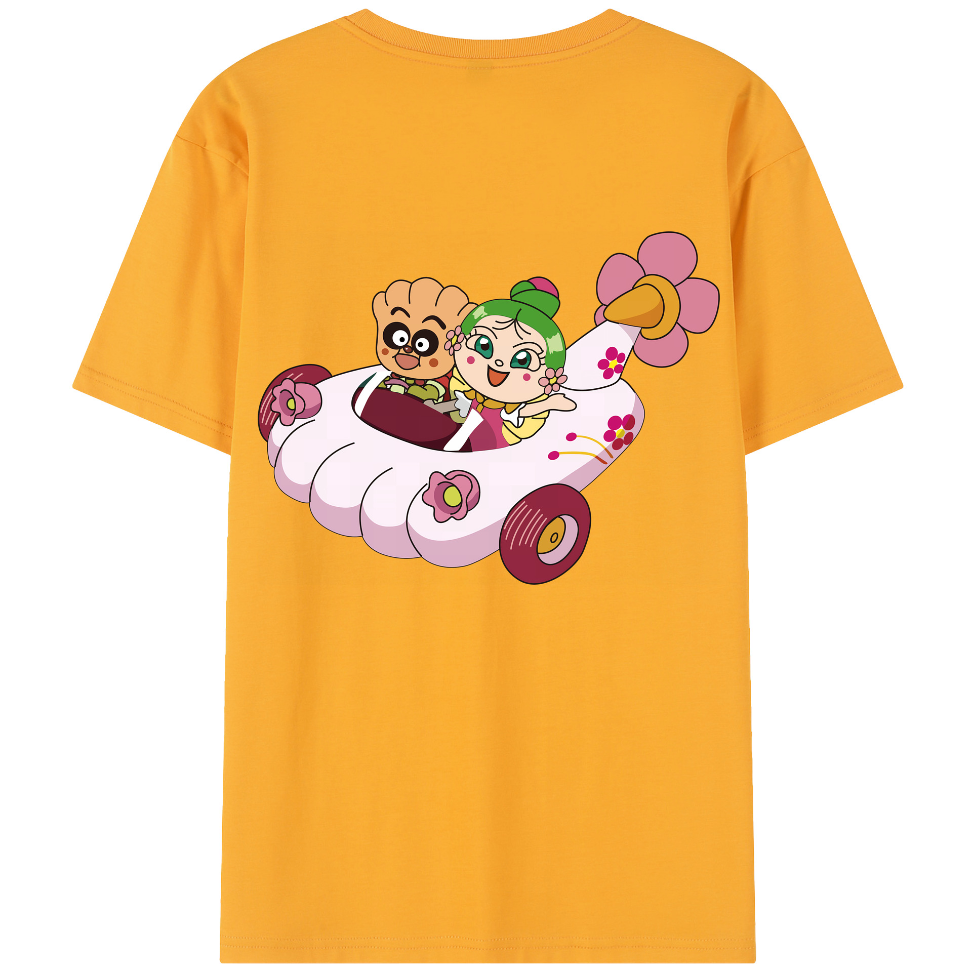 （画像用） アンパンマン Anpanman レディース半袖Tシャツ(バックプリント)