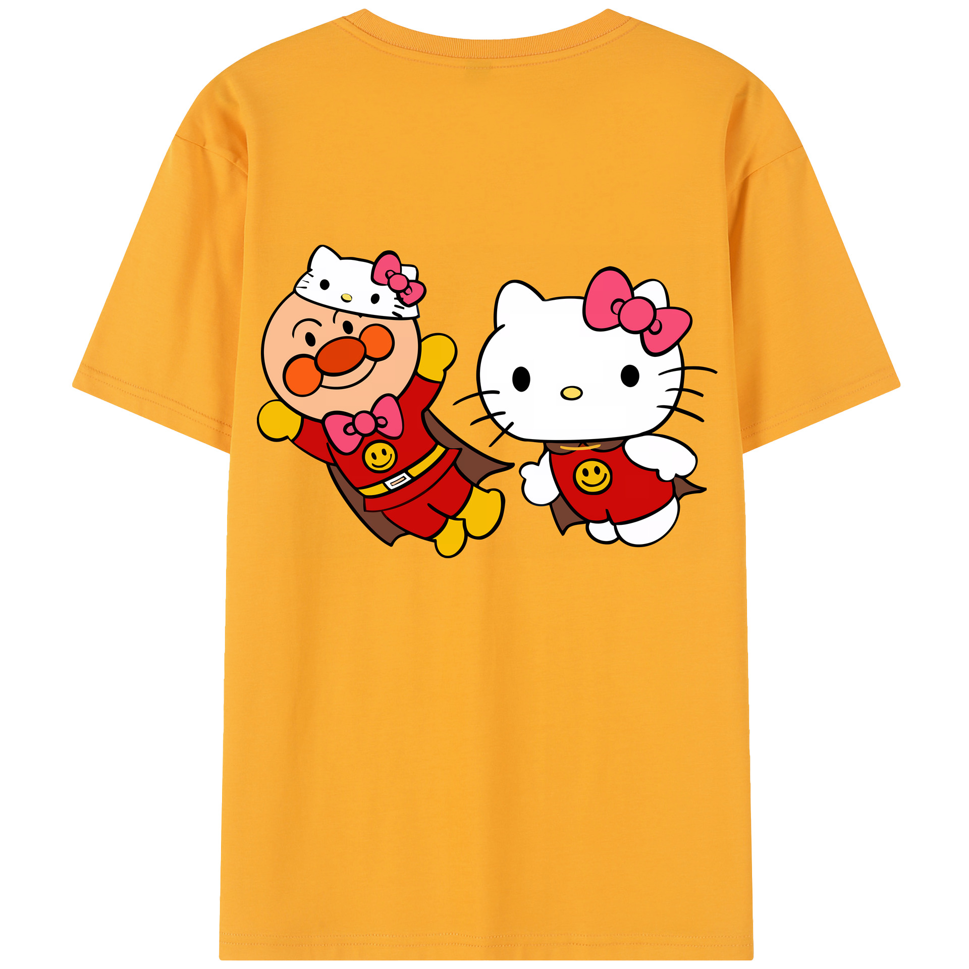 （画像用） アンパンマン Anpanman レディース半袖Tシャツ(バックプリント)