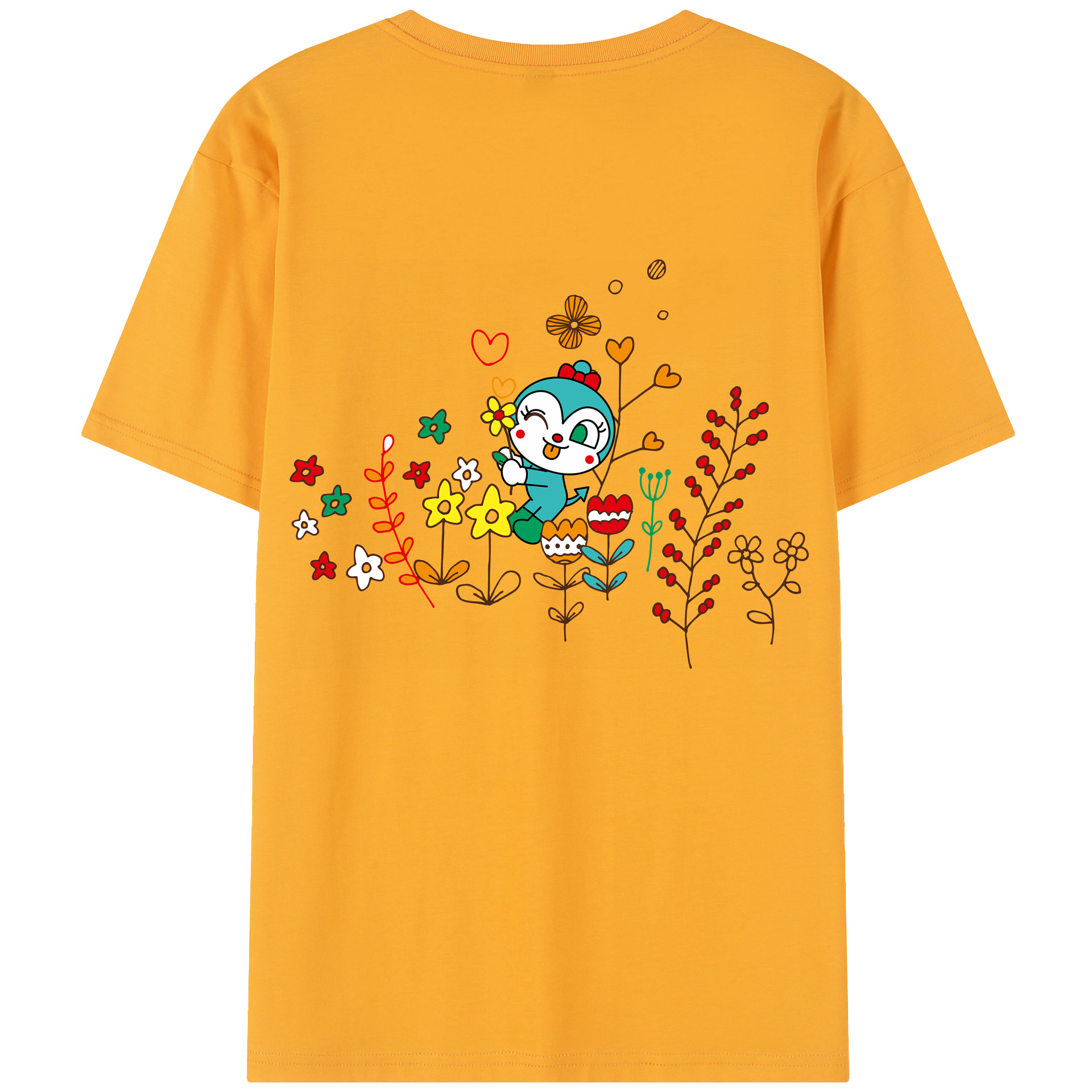 （画像用） アンパンマン Anpanman レディース半袖Tシャツ(バックプリント)