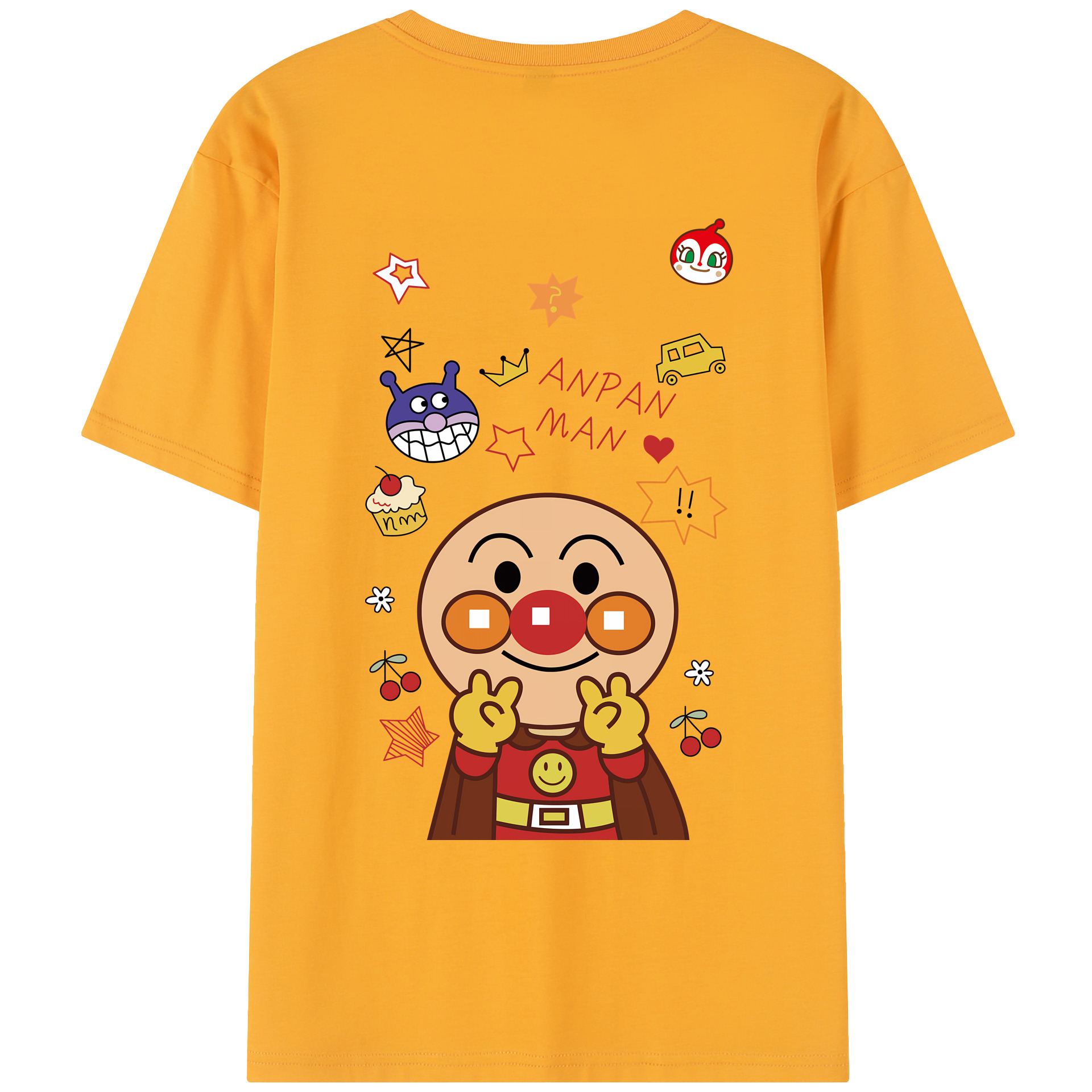 （画像用） アンパンマン Anpanman レディース半袖Tシャツ(バックプリント)