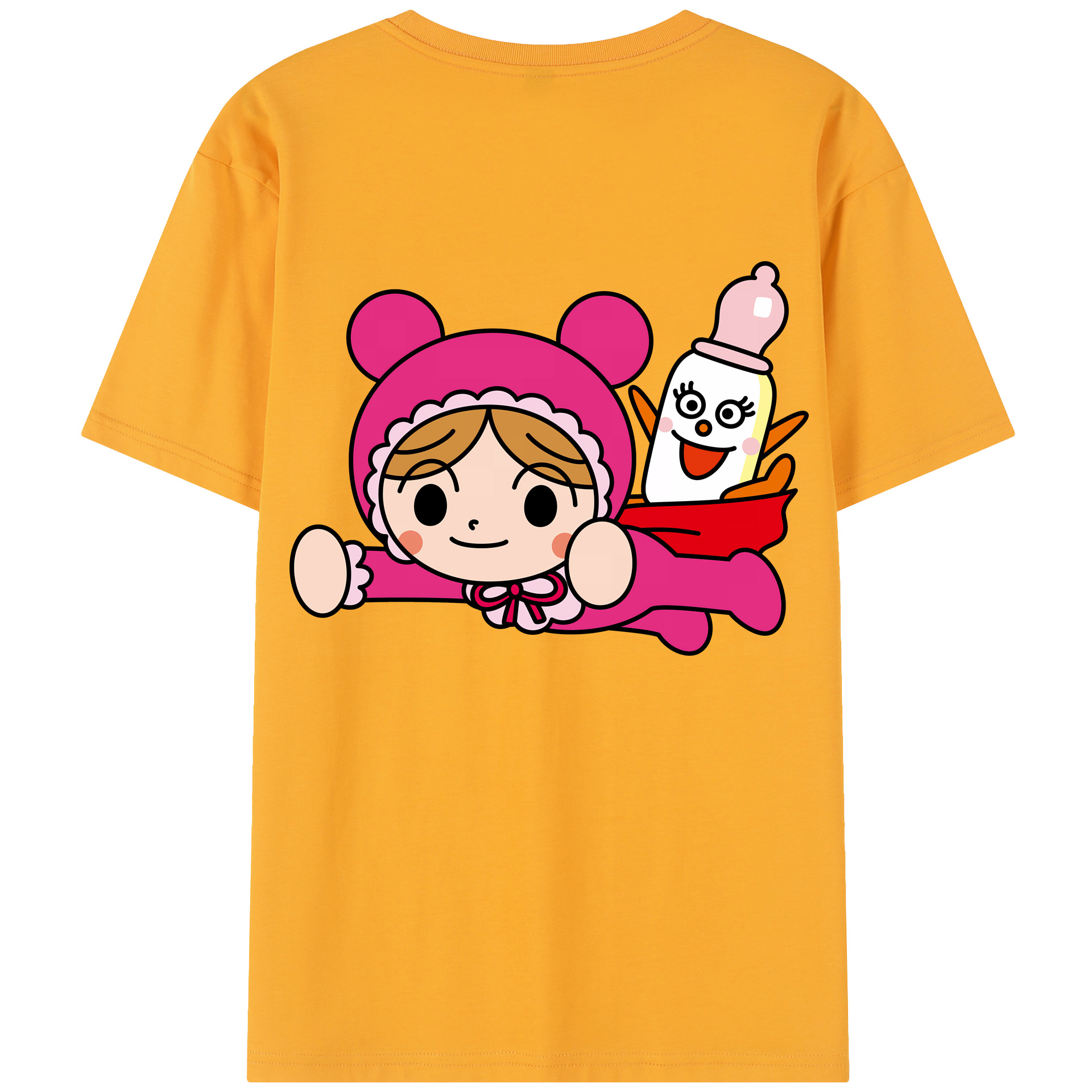 （画像用） アンパンマン Anpanman レディース半袖Tシャツ(バックプリント)