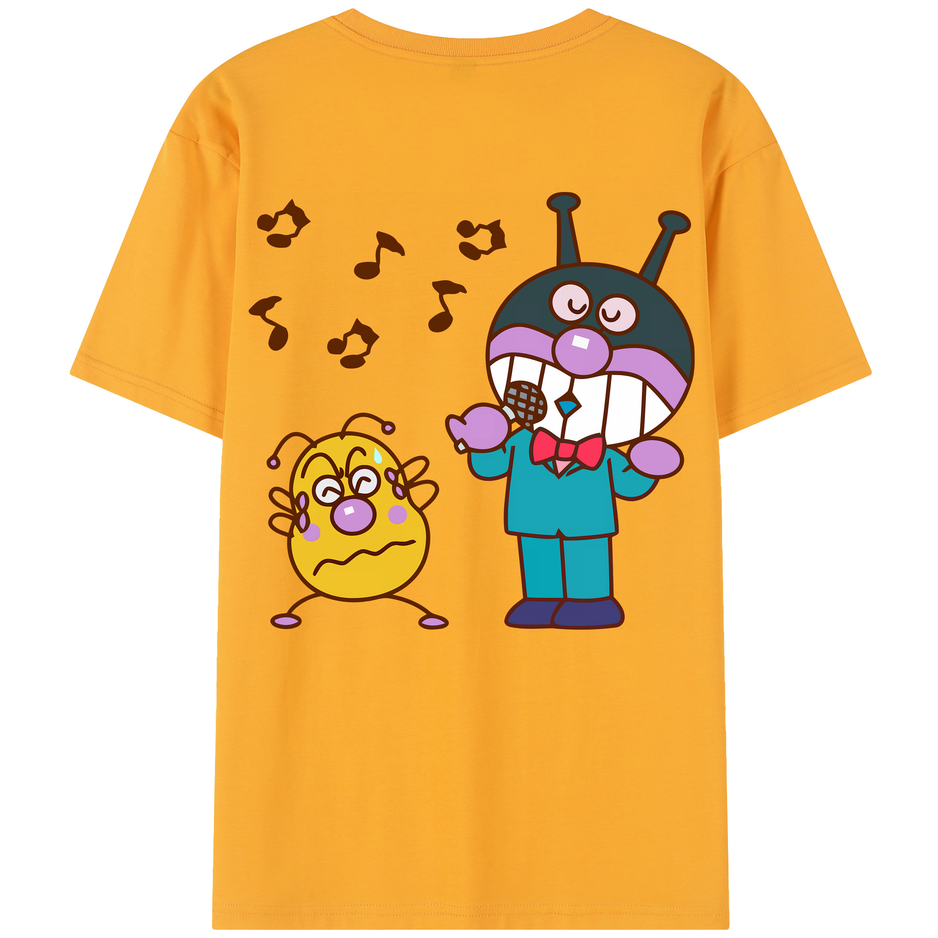 （画像用） アンパンマン Anpanman レディース半袖Tシャツ(バックプリント)