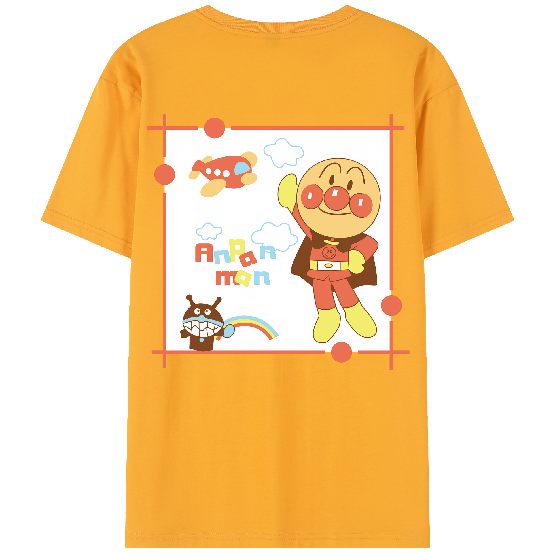 （画像用） アンパンマン Anpanman レディース半袖Tシャツ(バックプリント)
