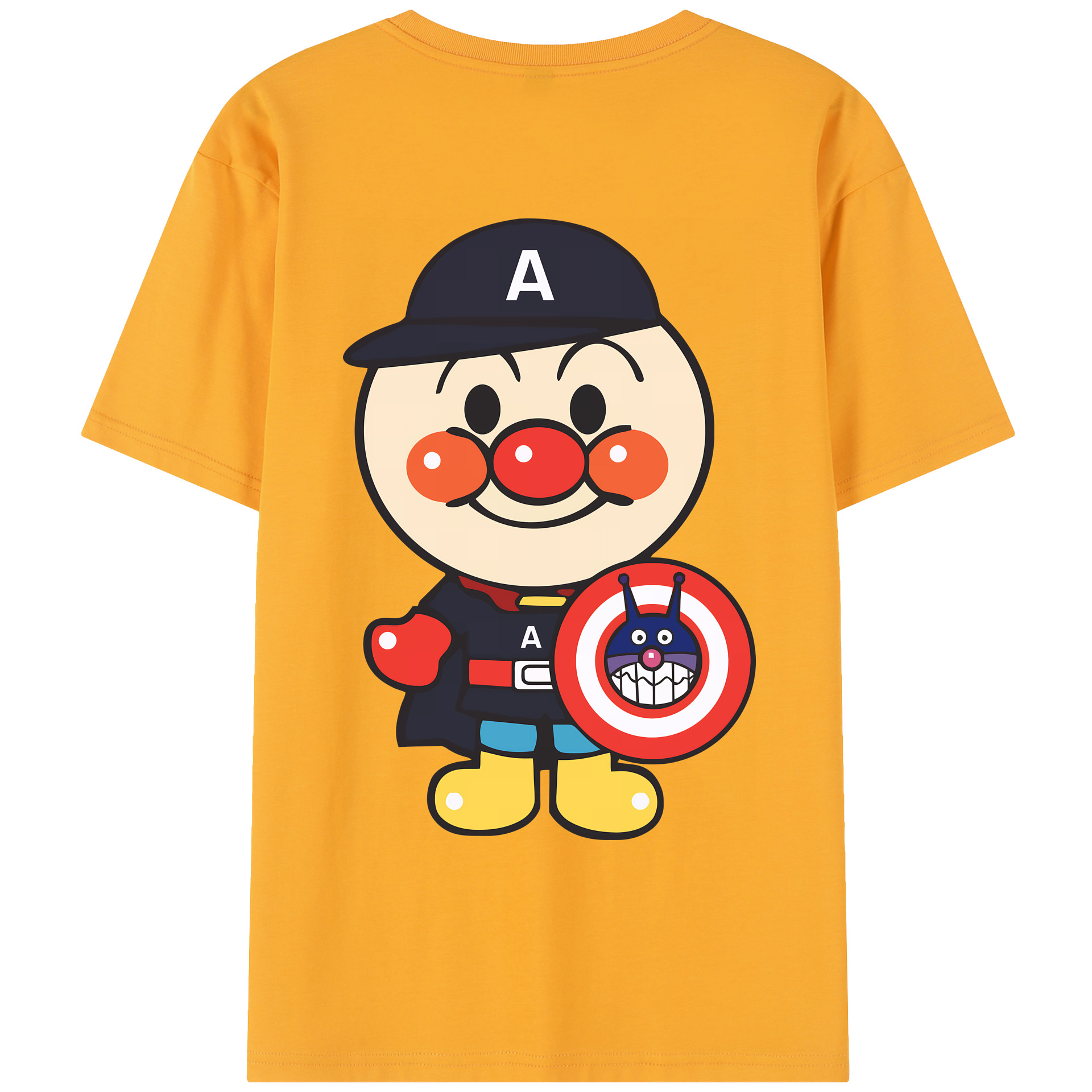 （画像用） アンパンマン Anpanman レディース半袖Tシャツ(バックプリント)