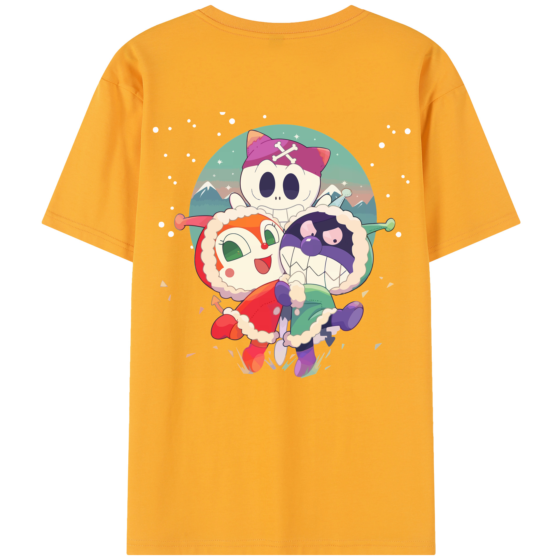 （画像用） アンパンマン Anpanman レディース半袖Tシャツ(バックプリント)