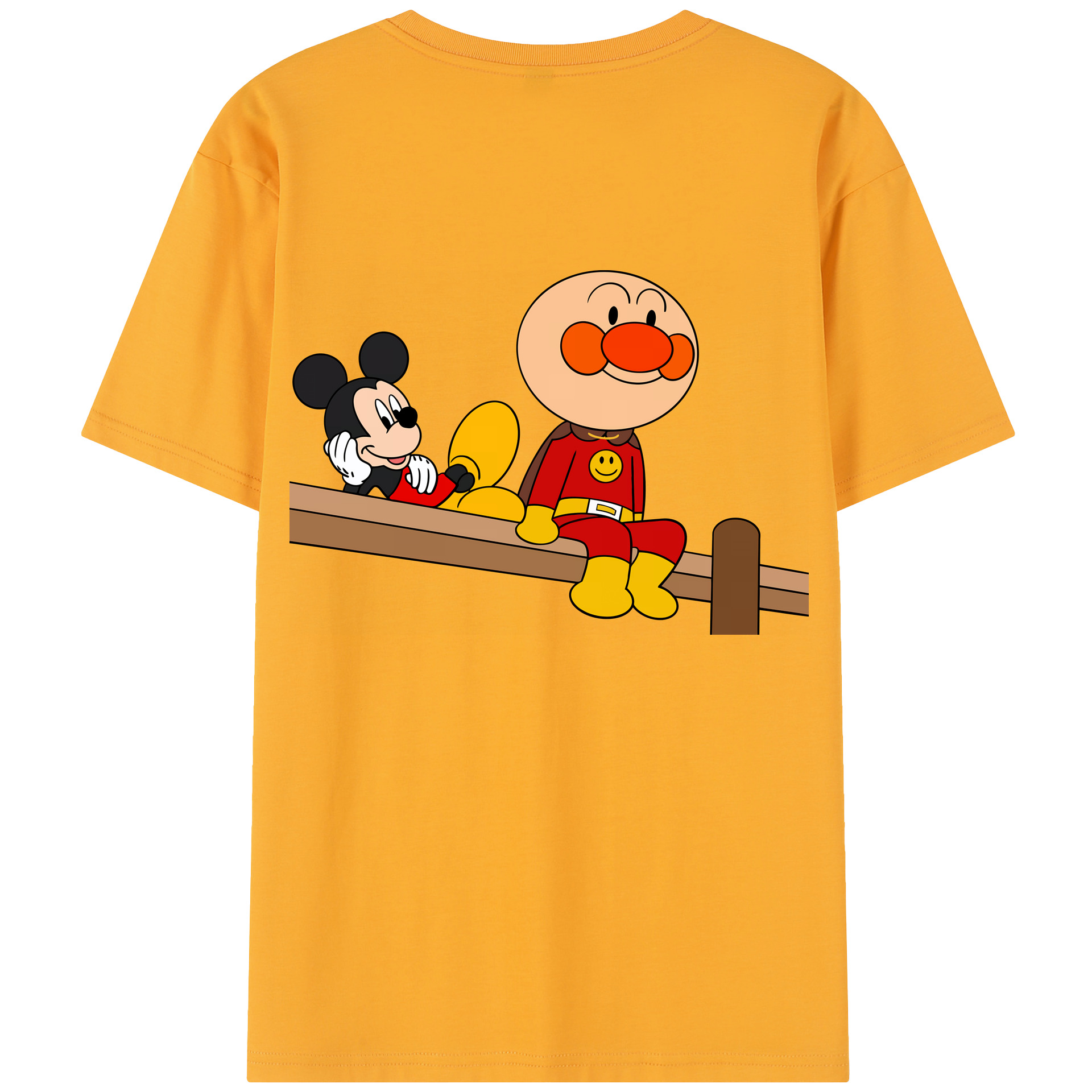 （画像用） アンパンマン Anpanman レディース半袖Tシャツ(バックプリント)