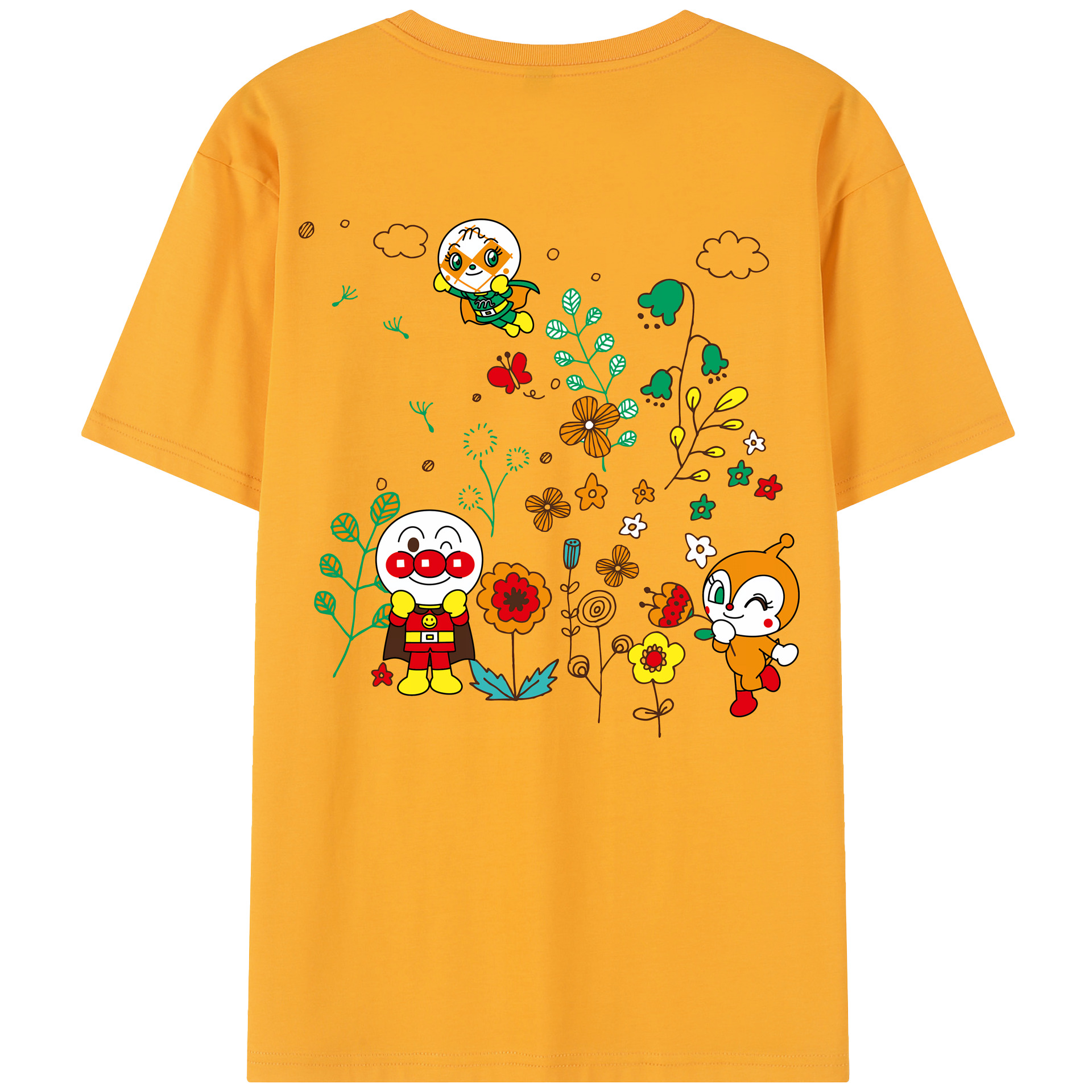 （画像用） アンパンマン Anpanman レディース半袖Tシャツ(バックプリント)