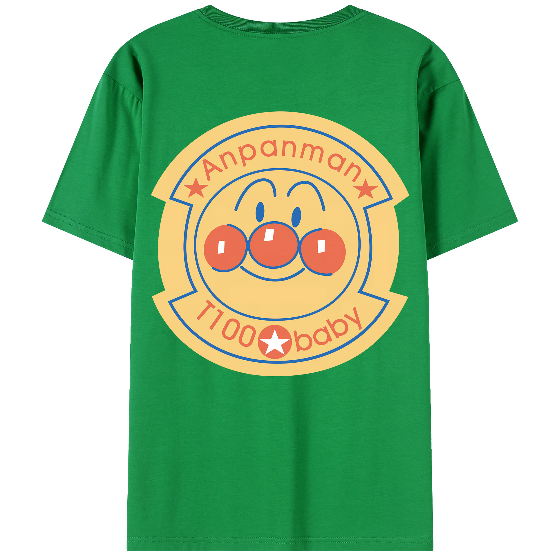 （画像用） アンパンマン Anpanman レディース半袖Tシャツ(バックプリント)